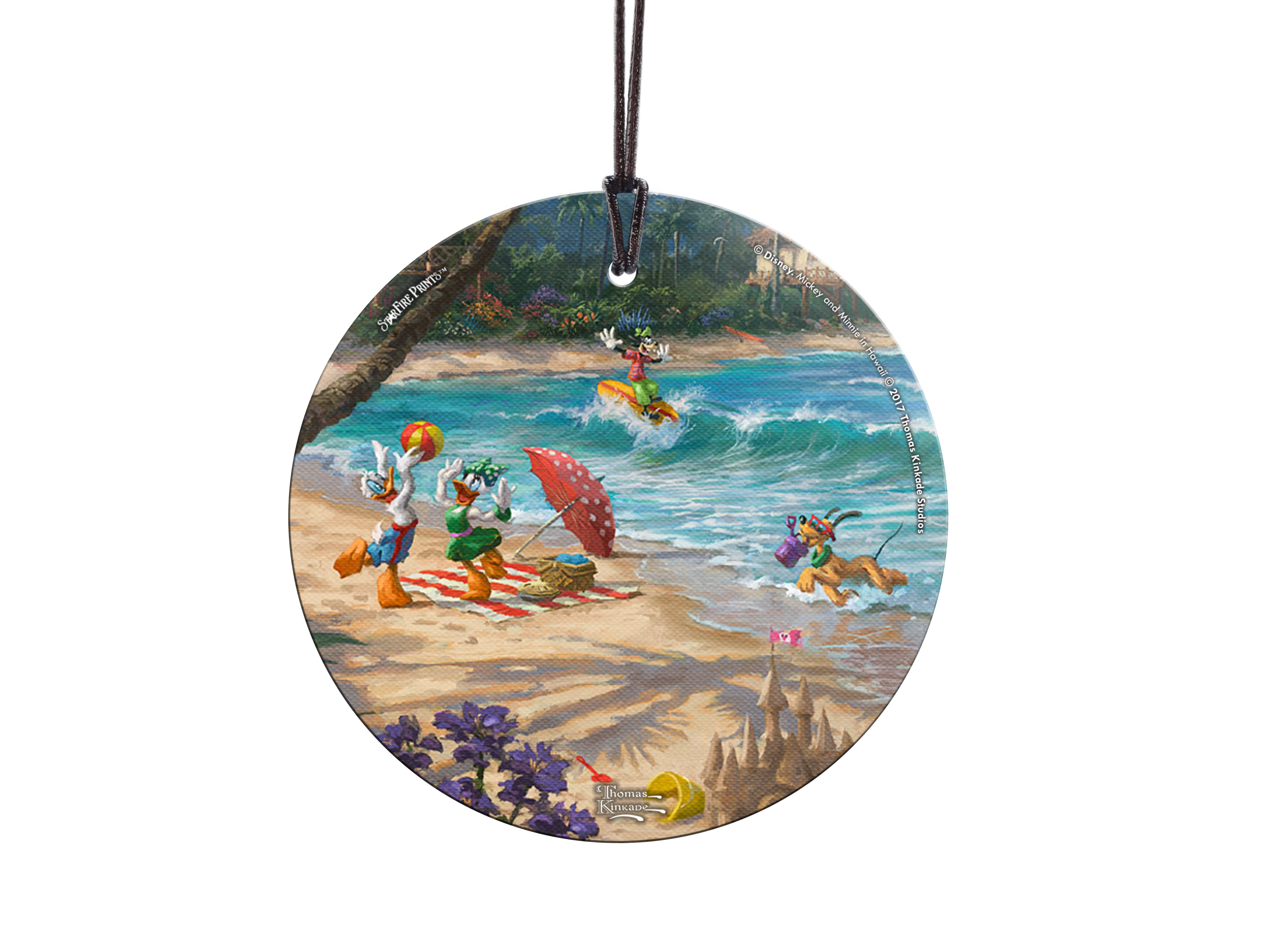 Disney (Donald, Daisy, Goofy, Pluto) StarFire Prints™ Hanging Glass Print SPCIR777