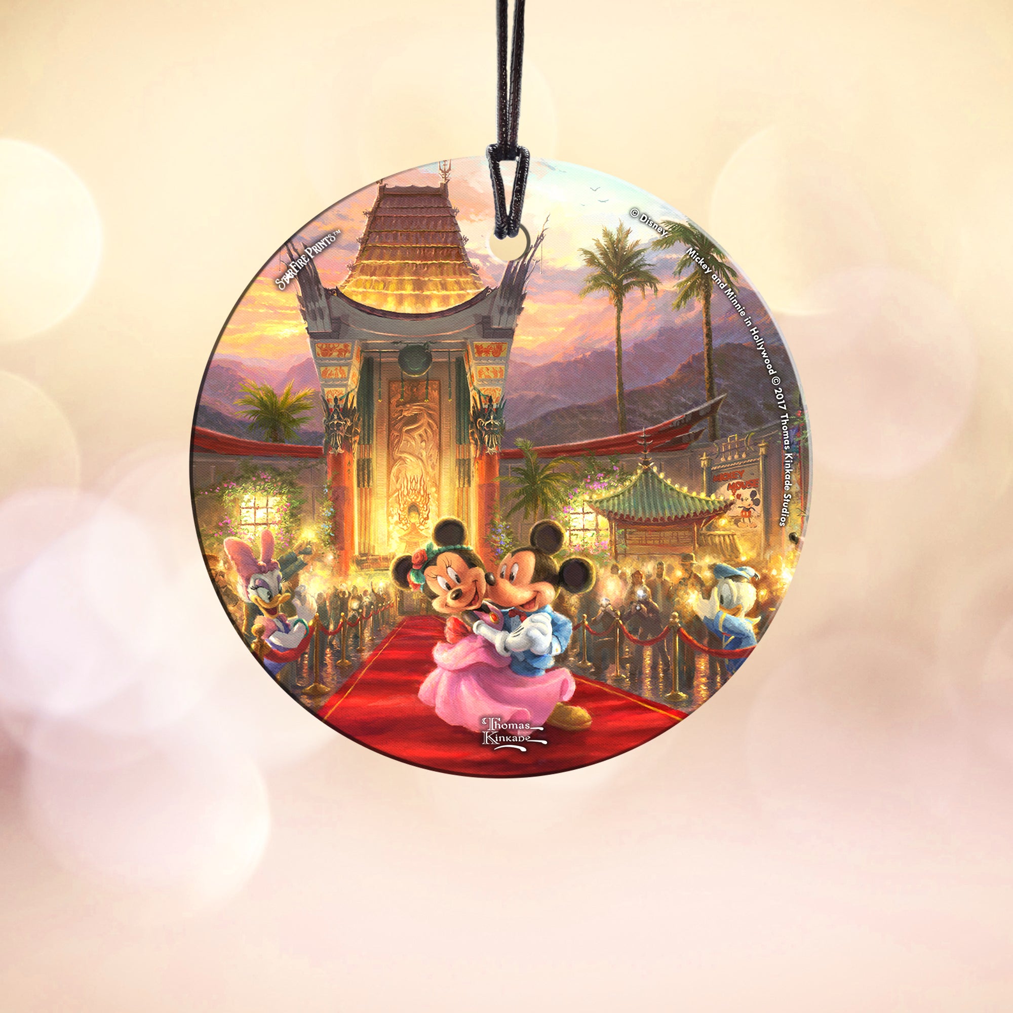 Disney (Mickey and Minnie in Hollywood) StarFire Prints™ Hanging Glass Print SPCIR796