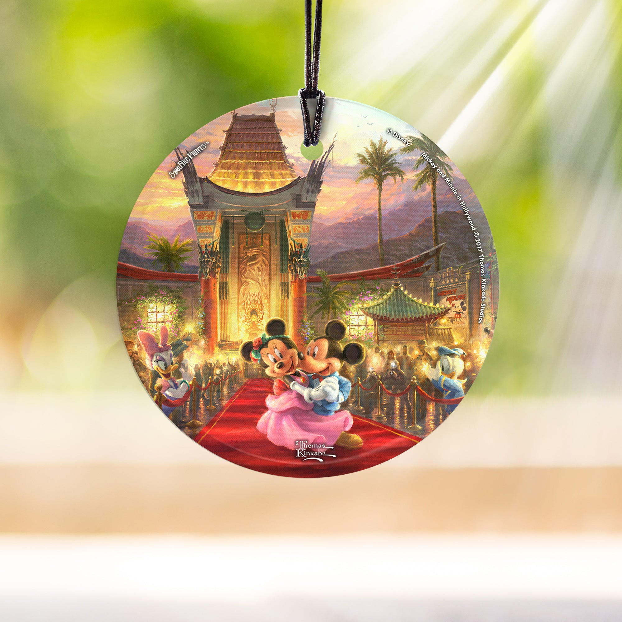 Disney (Mickey and Minnie in Hollywood) StarFire Prints™ Hanging Glass Print SPCIR796