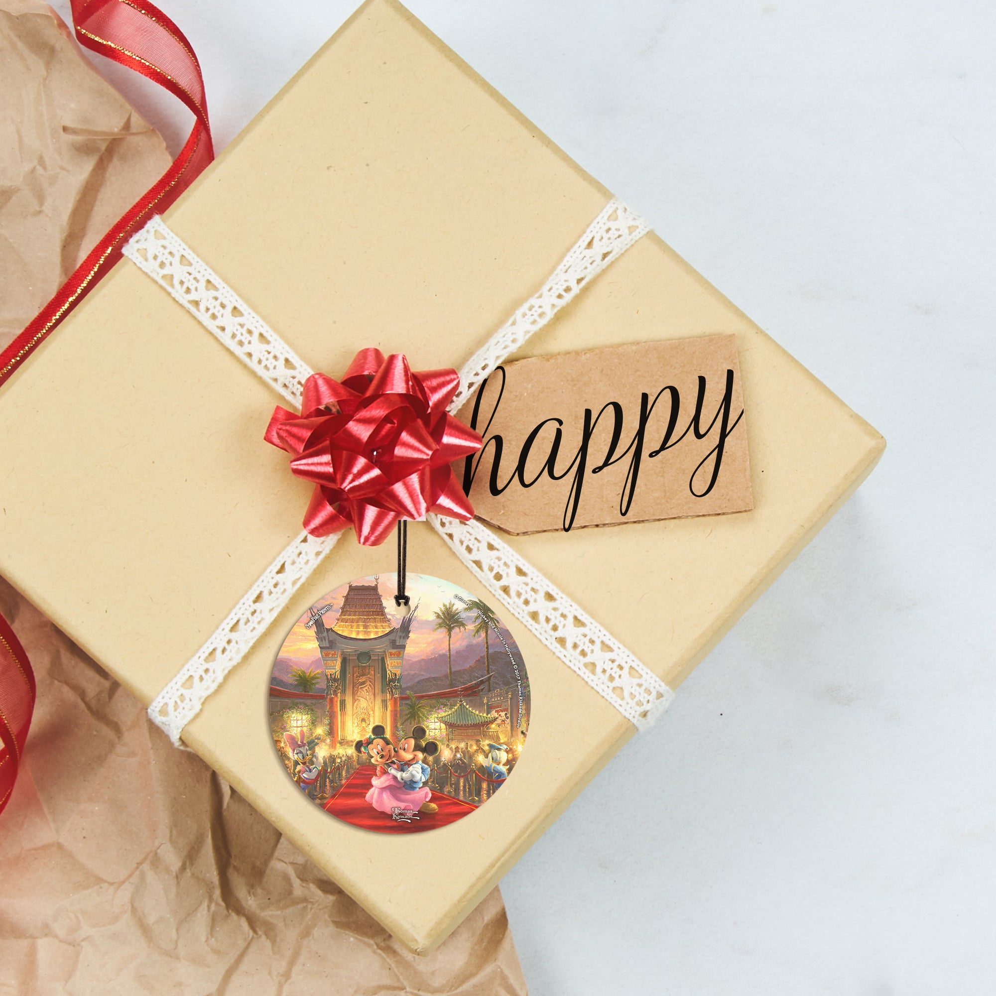 Disney (Mickey and Minnie in Hollywood) StarFire Prints™ Hanging Glass Print SPCIR796