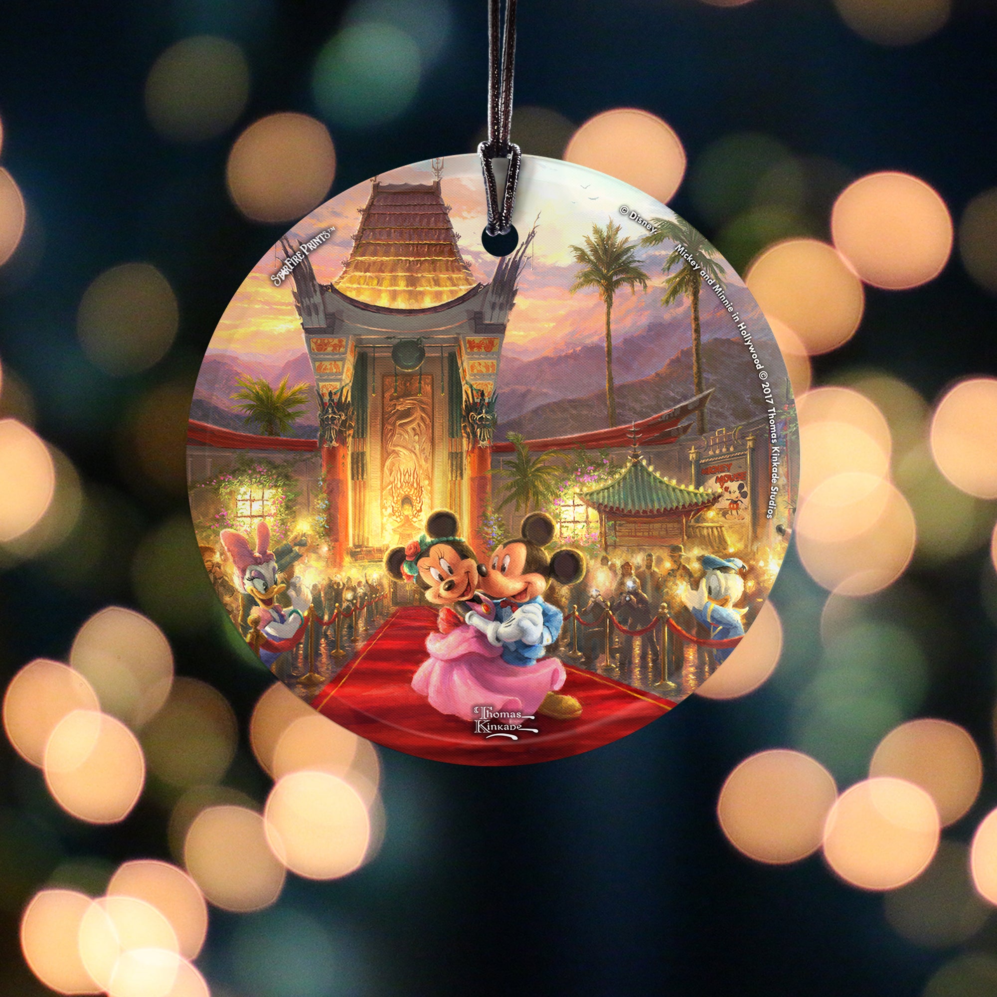 Disney (Mickey and Minnie in Hollywood) StarFire Prints™ Hanging Glass Print SPCIR796