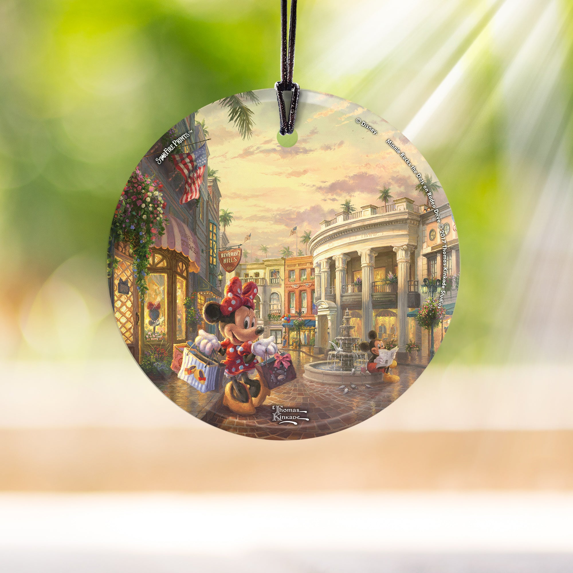 Disney (Minnie Rocks the Dots on Rodeo Drive) StarFire Prints™ Hanging Glass Print SPCIR800