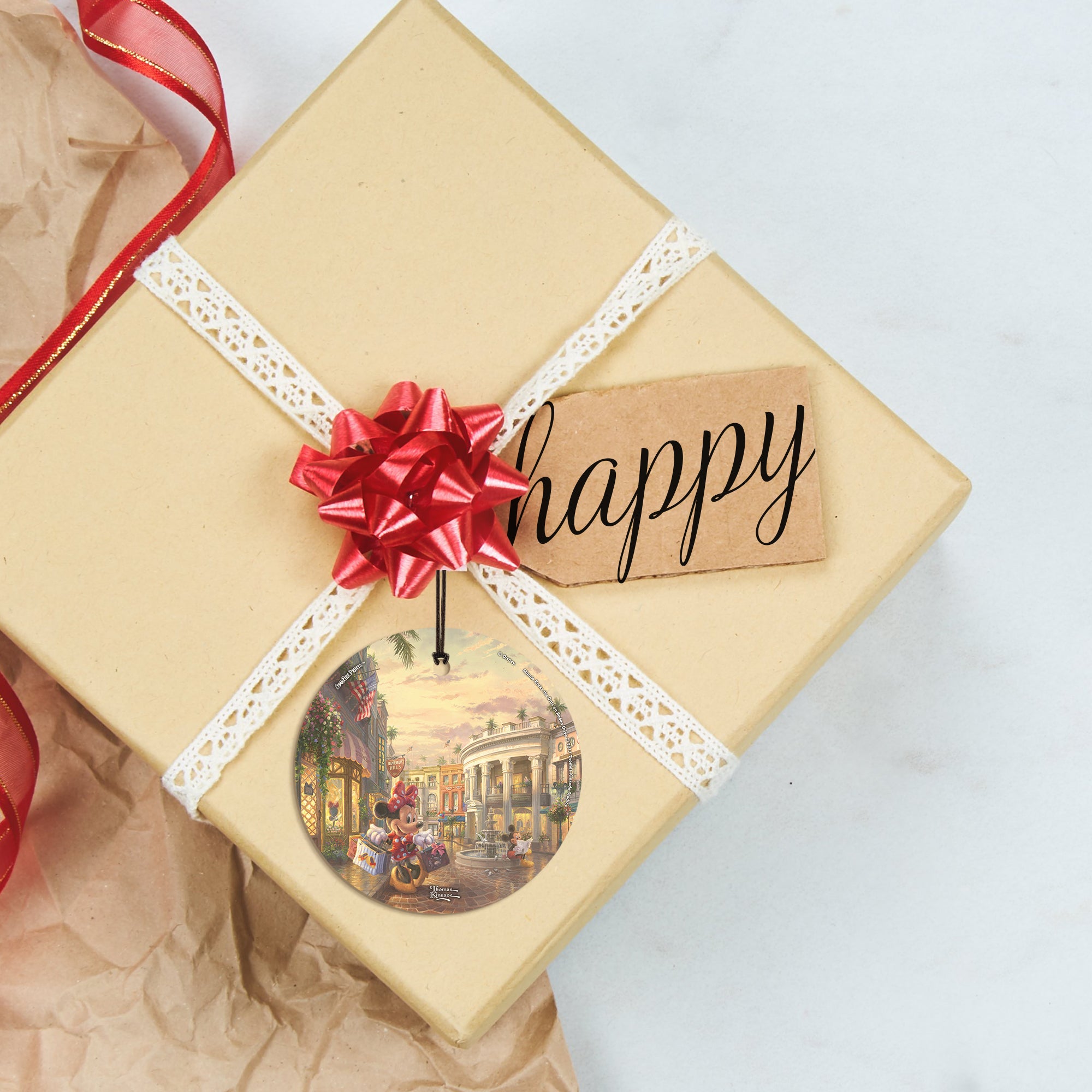 Disney (Minnie Rocks the Dots on Rodeo Drive) StarFire Prints™ Hanging Glass Print SPCIR800