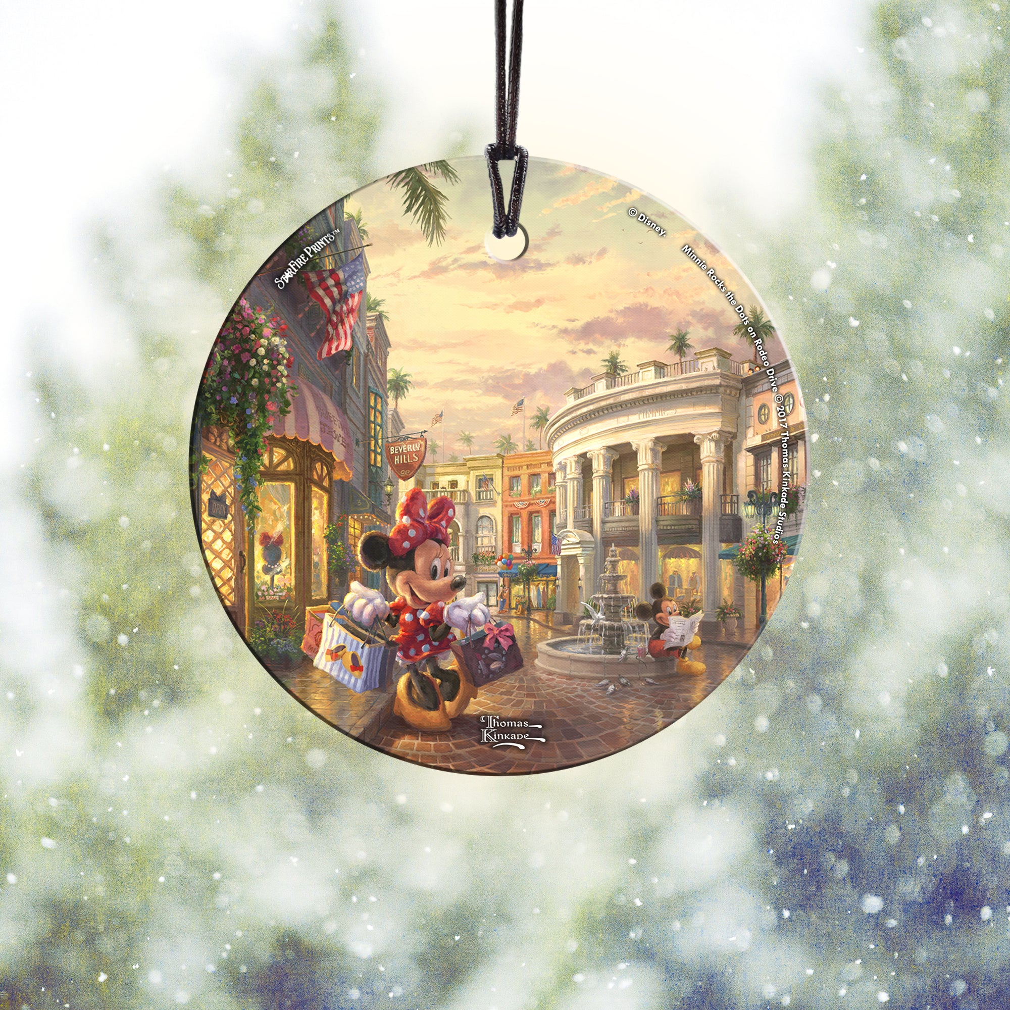 Disney (Minnie Rocks the Dots on Rodeo Drive) StarFire Prints™ Hanging Glass Print SPCIR800