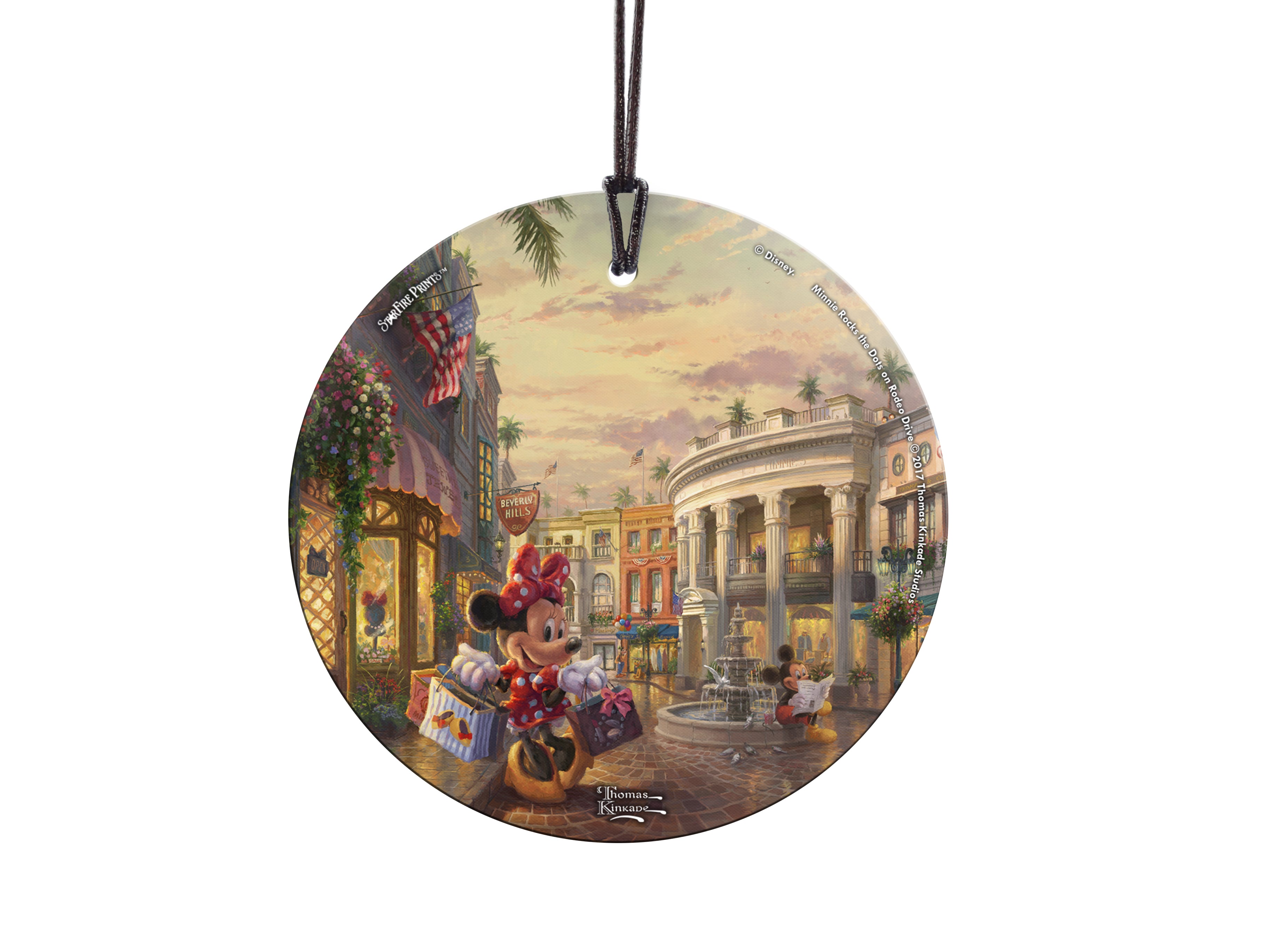 Disney (Minnie Rocks the Dots on Rodeo Drive) StarFire Prints™ Hanging Glass Print SPCIR800