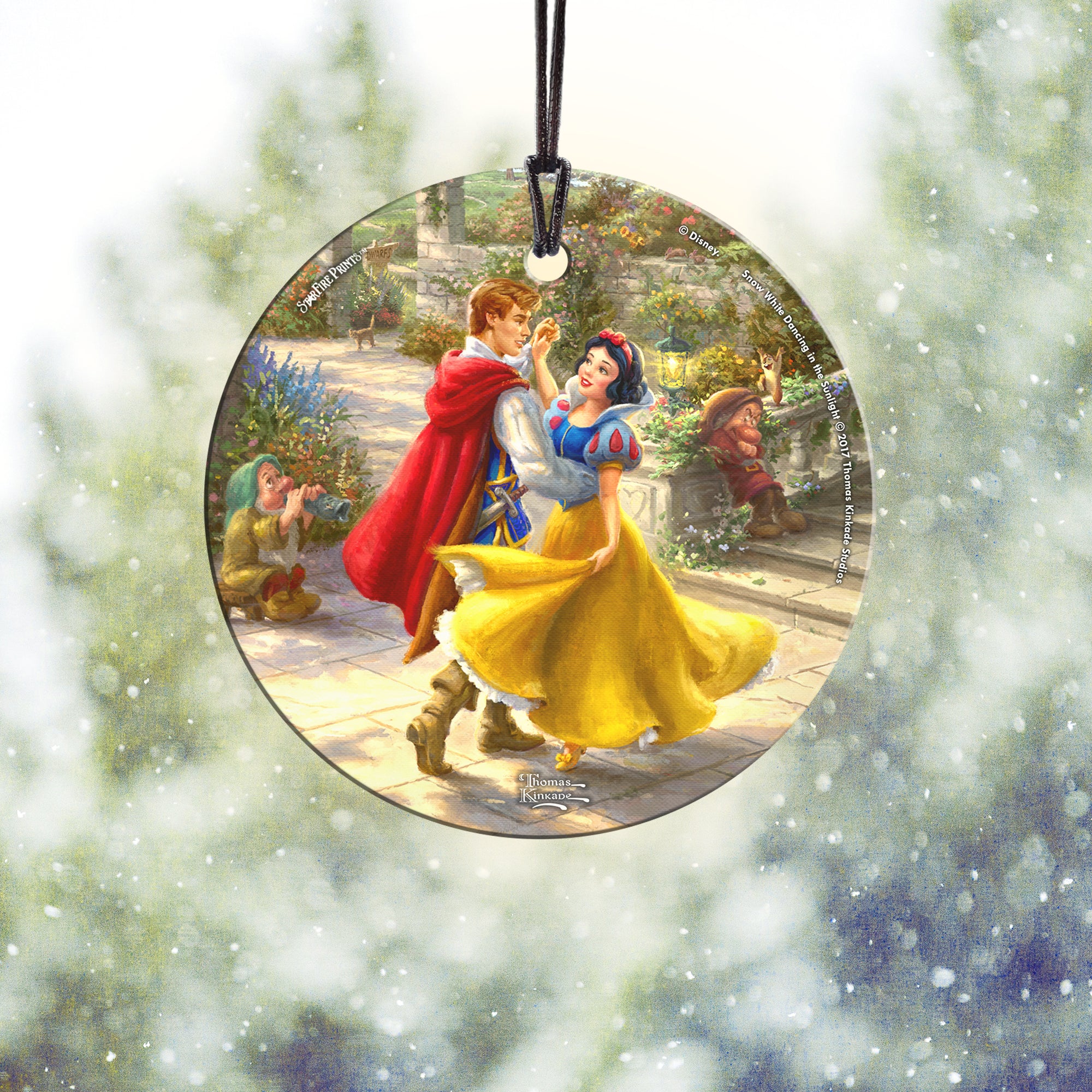 Disney (Snow White Dancing in the Sunlight) StarFire Prints™ Hanging Glass Print SPCIR858