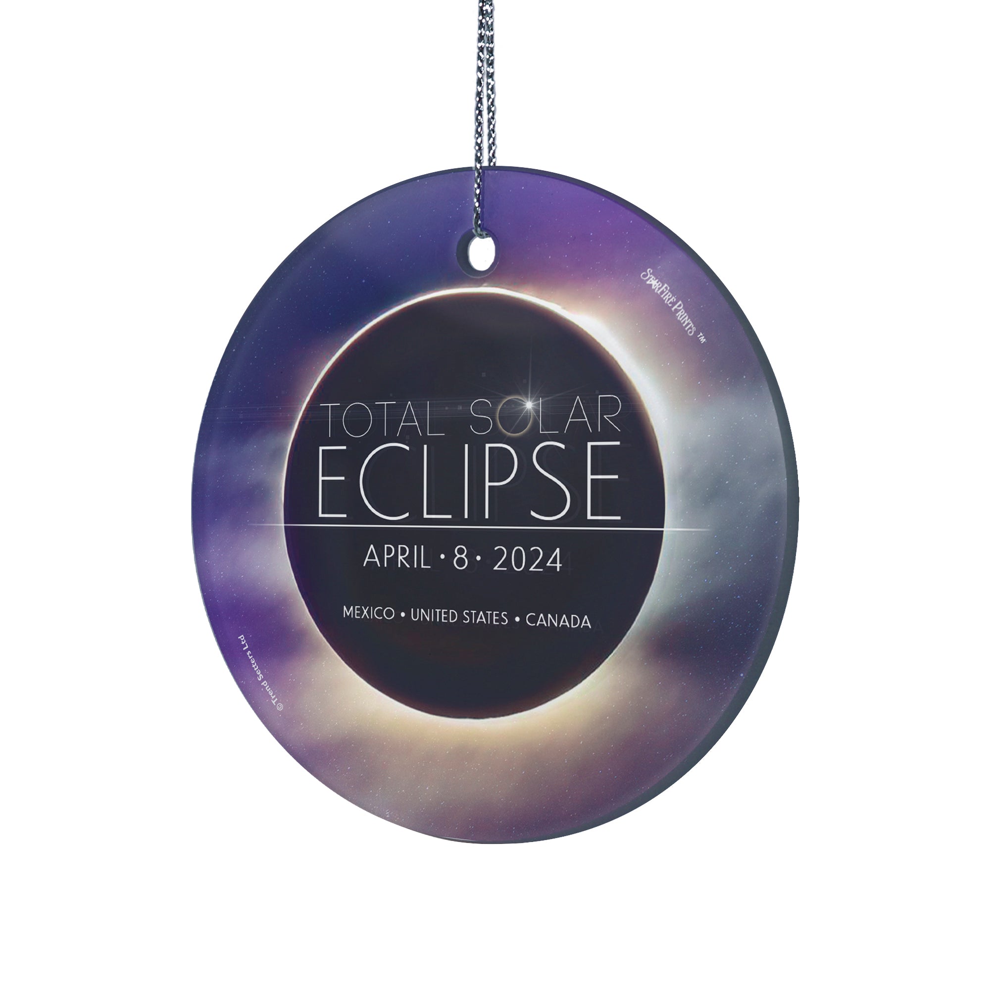 Solar Eclipse StarFire Prints™ Hanging Glass Print SPCIR863