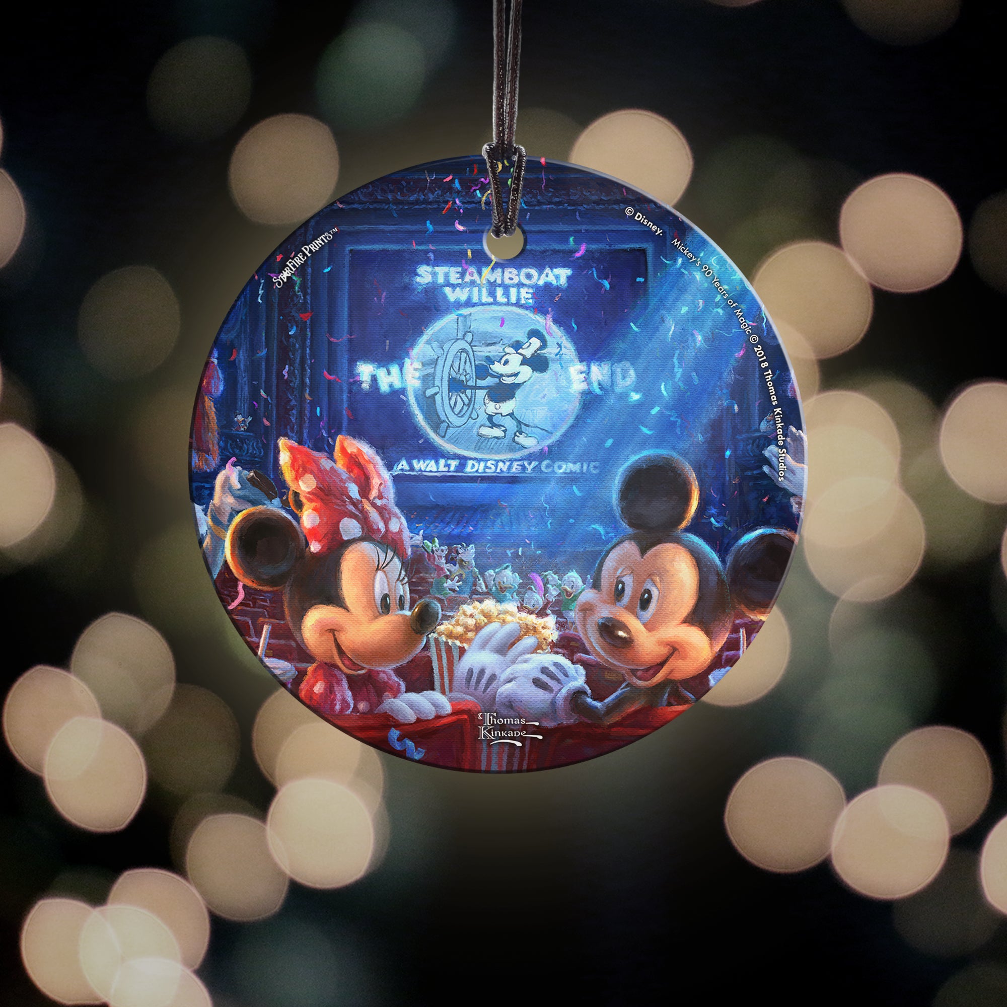 Disney (90 Years of Mickey) StarFire Prints™ Hanging Glass Print SPCIR866