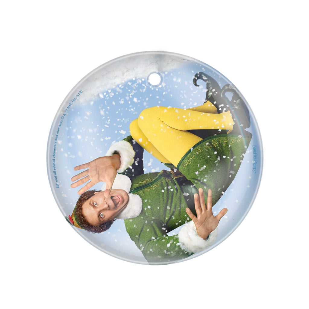 Elf (Snowglobe) StarFire Prints™ Glass Art SPCIR881