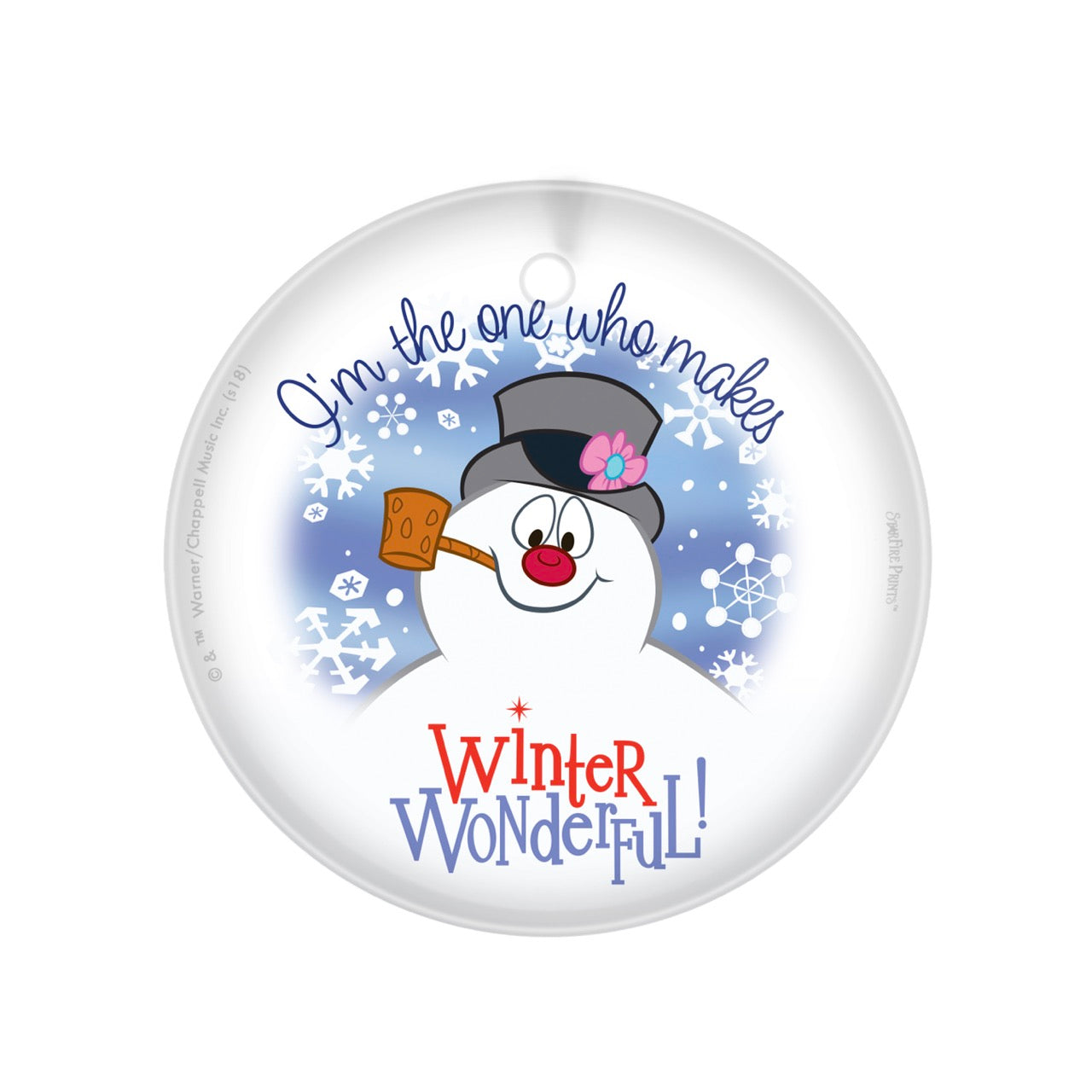 Frosty the Snowman (Wonderful Winter) StarFire Prints™ Glass Art SPCIR883