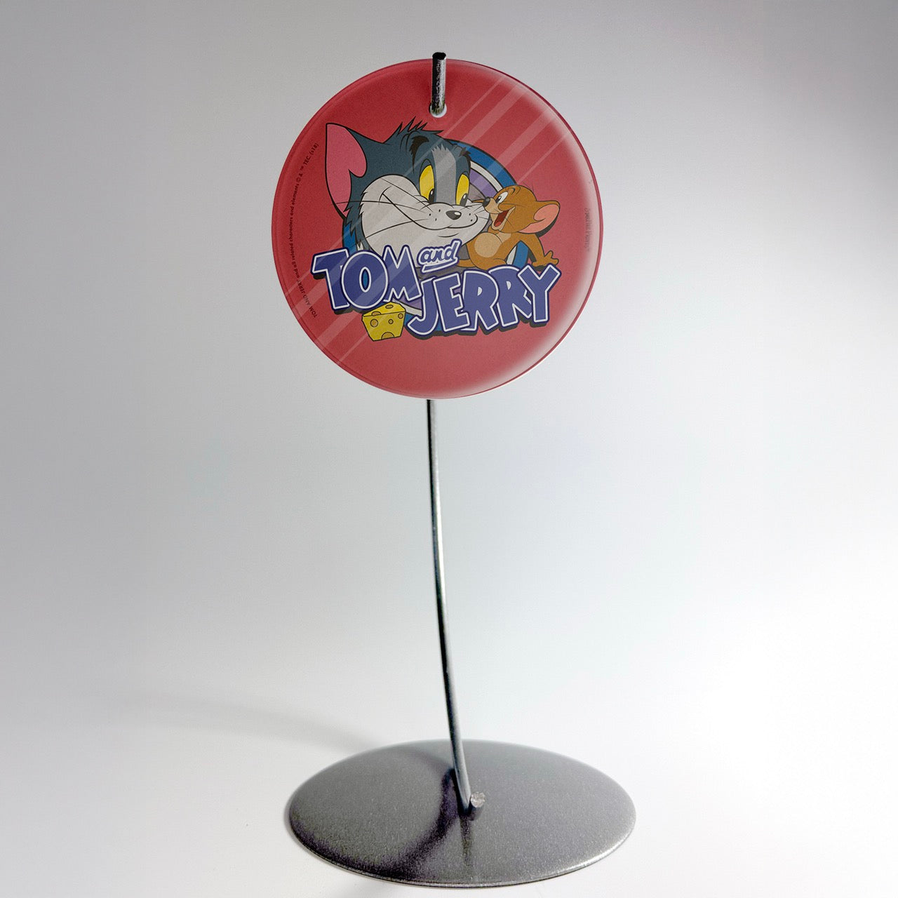 Tom and Jerry (Logo - Pink) StarFire Prints™ Glass Art SPCIR885