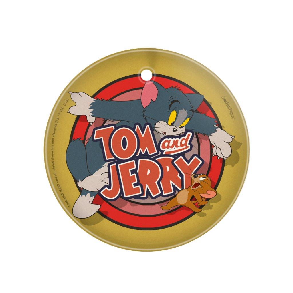 Tom and Jerry (Logo) StarFire Prints™ Glass Art SPCIR886