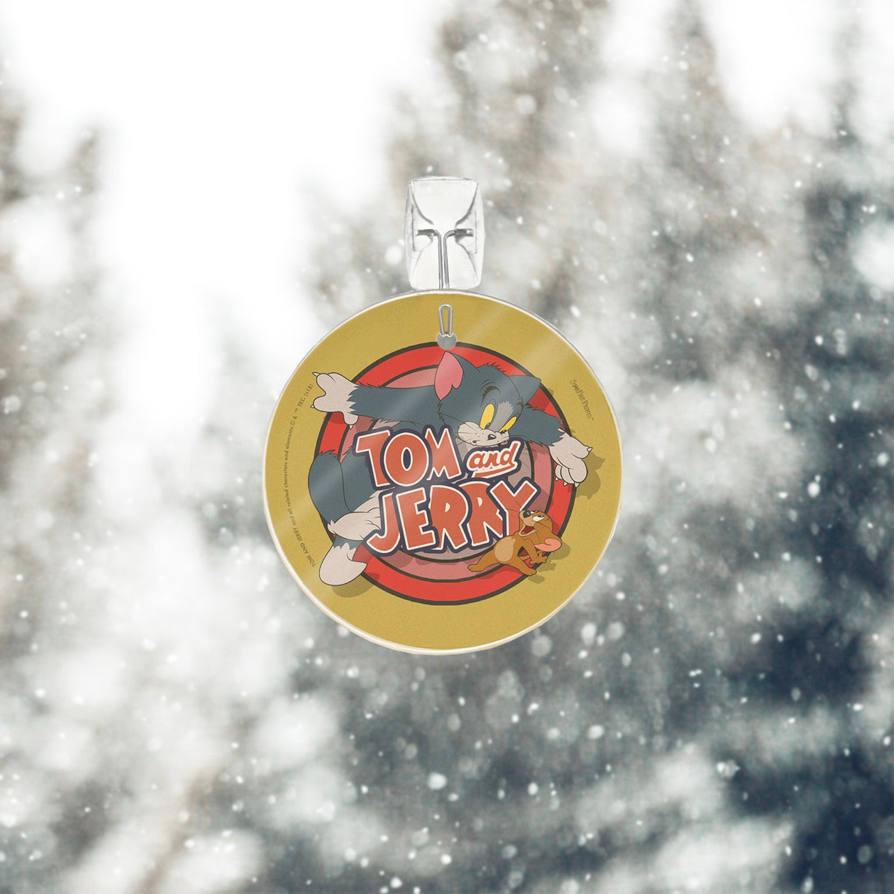 Tom and Jerry (Logo) StarFire Prints™ Glass Art SPCIR886