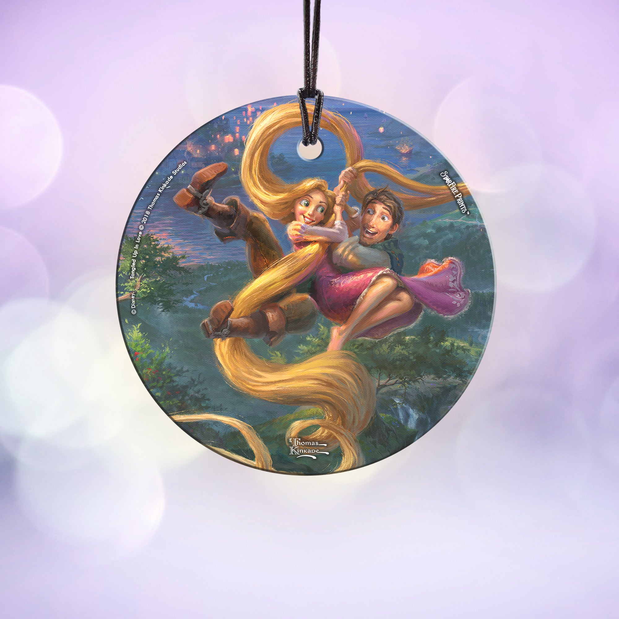 Disney (Tangled Up In Love) StarFire Prints™ Hanging Glass Print SPCIR903