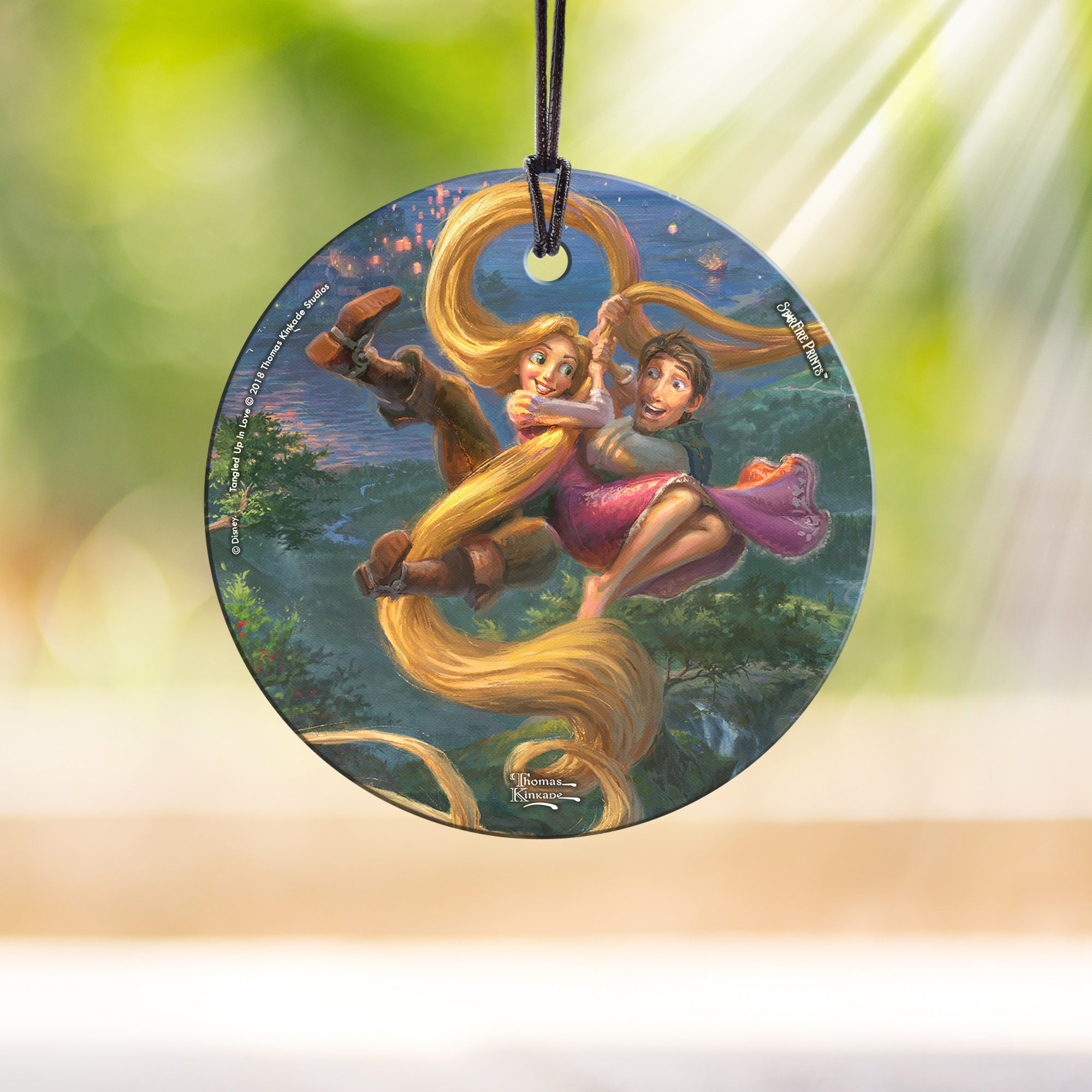 Disney (Tangled Up In Love) StarFire Prints™ Hanging Glass Print SPCIR903