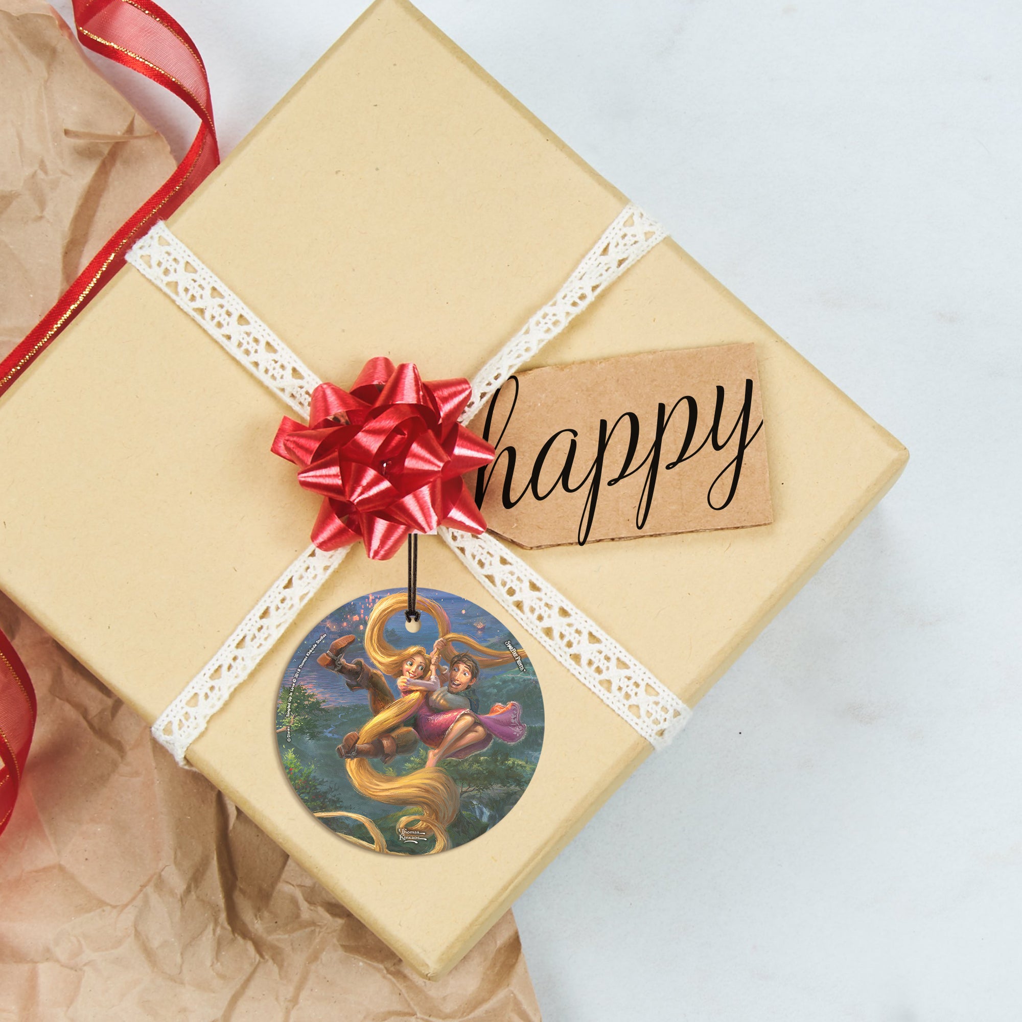 Disney (Tangled Up In Love) StarFire Prints™ Hanging Glass Print SPCIR903