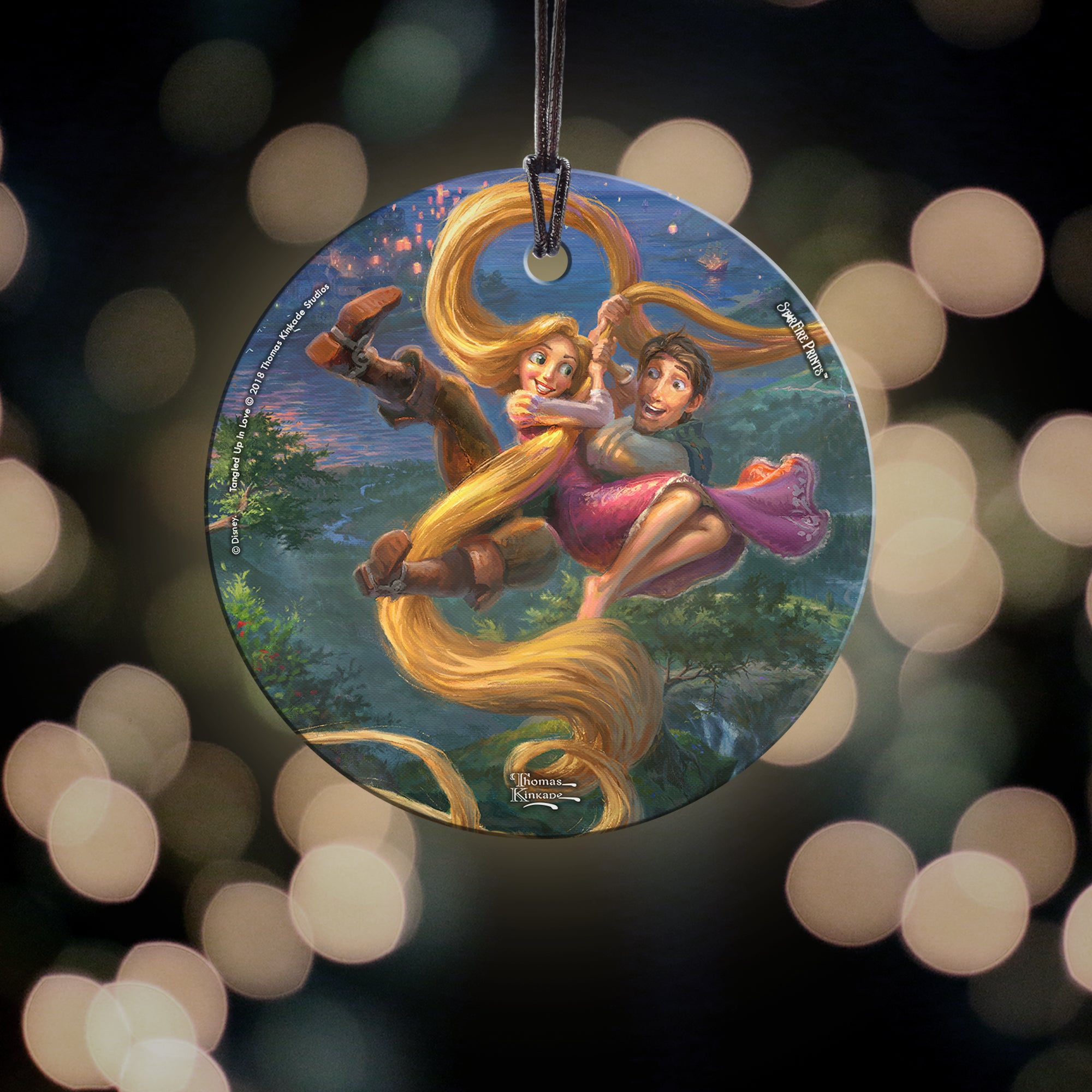 Disney (Tangled Up In Love) StarFire Prints™ Hanging Glass Print SPCIR903