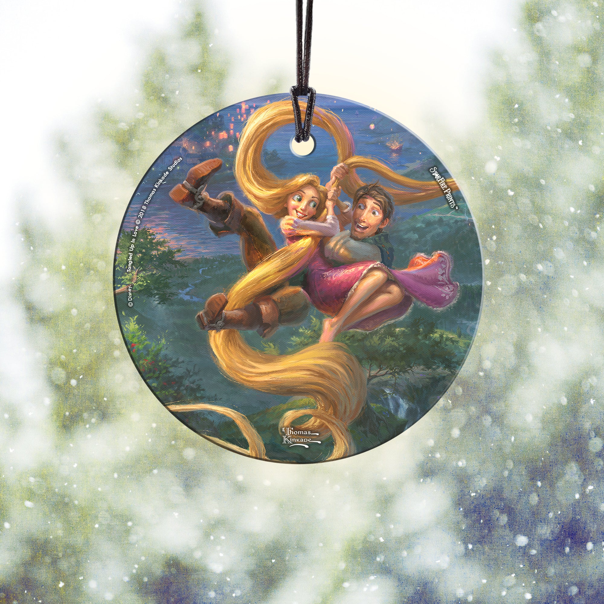 Disney (Tangled Up In Love) StarFire Prints™ Hanging Glass Print SPCIR903