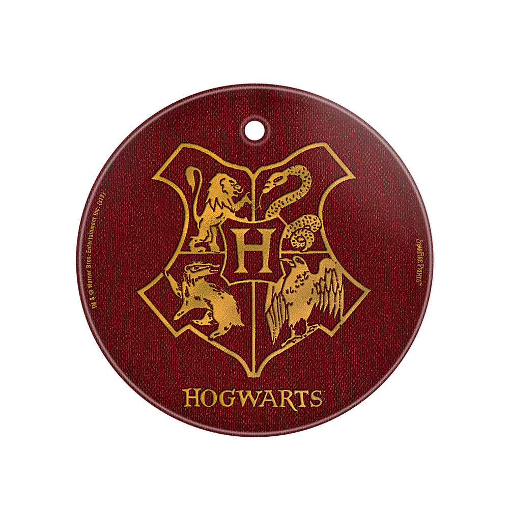 Fantastic Beasts 2 (Hogwarts Crest) 3.5” StarFire Prints™ Glass Art SPCIR908