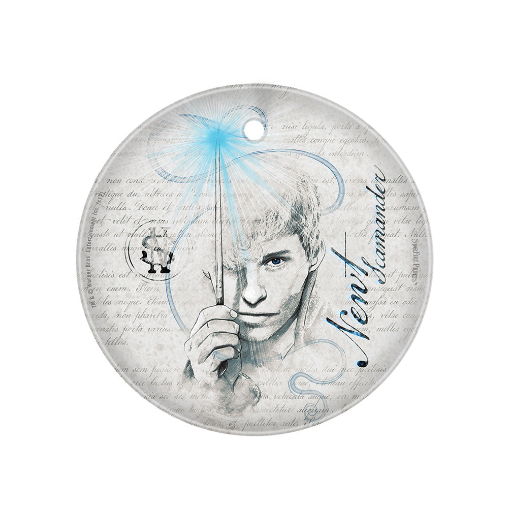 Fantastic Beasts 2 (Newt Scamander) 3.5” StarFire Prints™ Glass Art SPCIR909