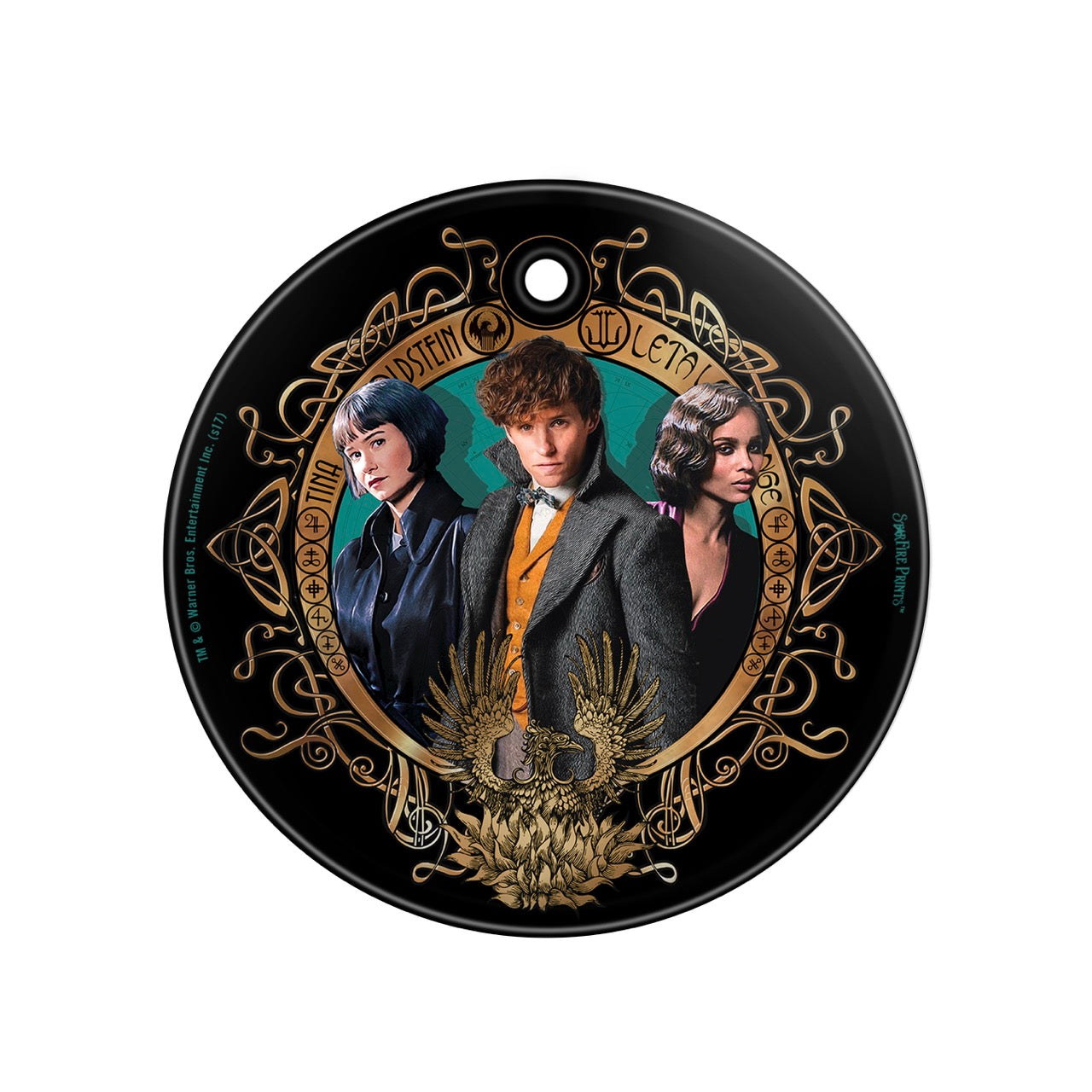 Fantastic Beasts: The Crimes of Grindelwald (Phoenix Emblem) StarFire Prints™ Glass Art SPCIR912