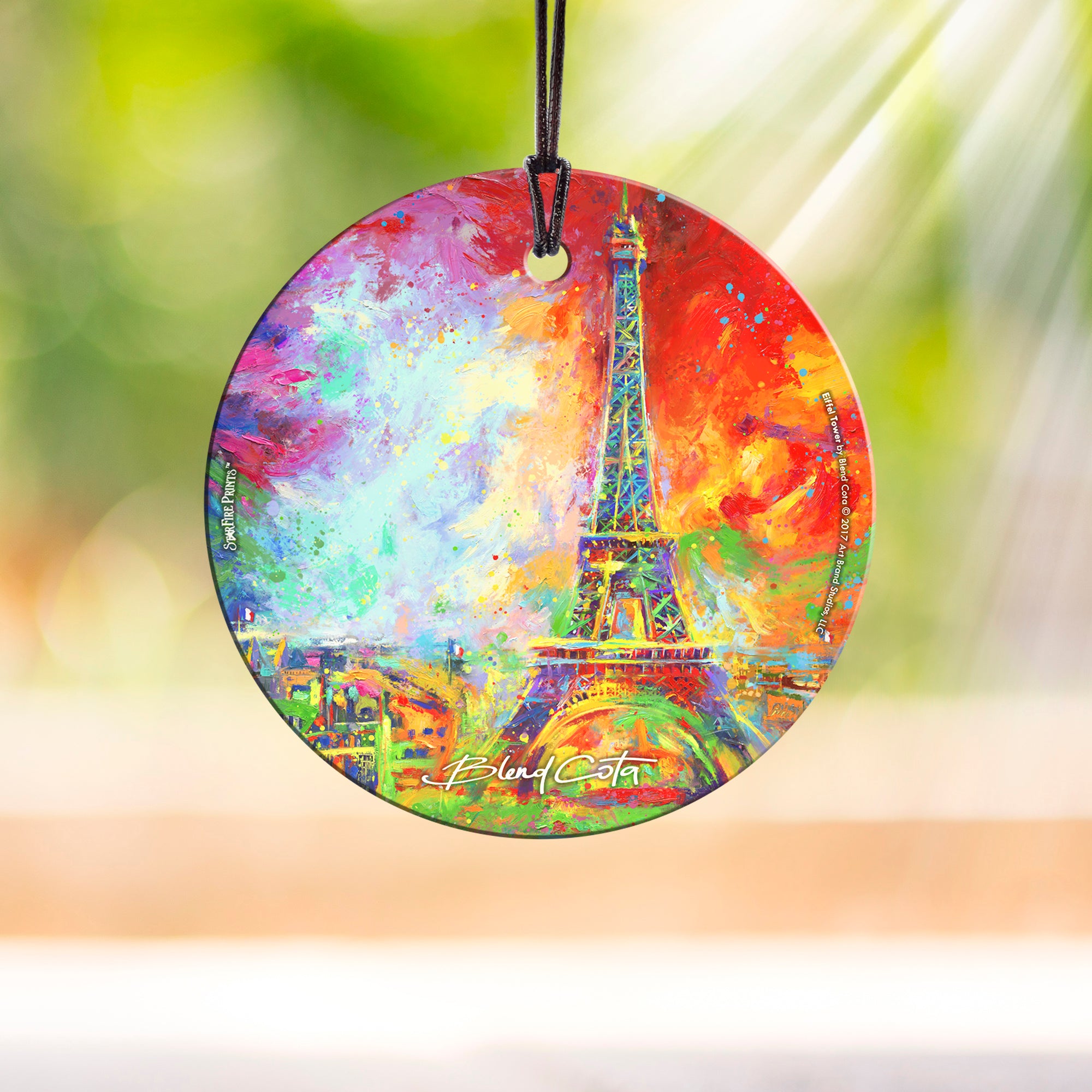 Blend Cota (Eiffel Tower) StarFire Prints™ Hanging Glass Print SPCIR950