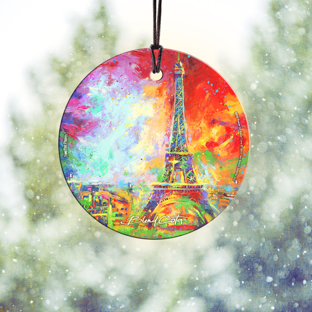 Blend Cota (Eiffel Tower) StarFire Prints™ Hanging Glass Print SPCIR950