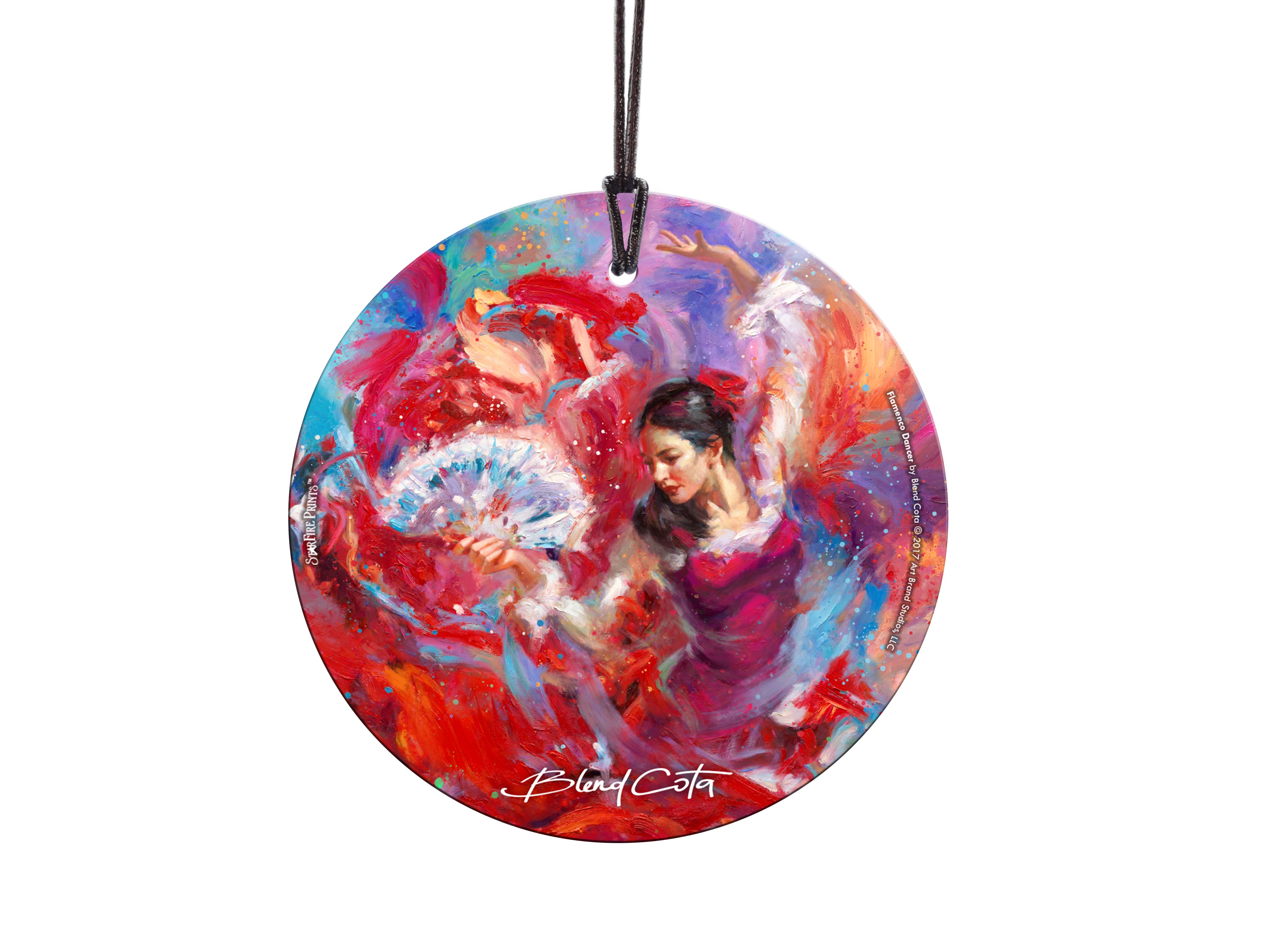 Blend Cota (Flamenco Dancer) StarFire Prints™ Hanging Glass Print SPCIR951