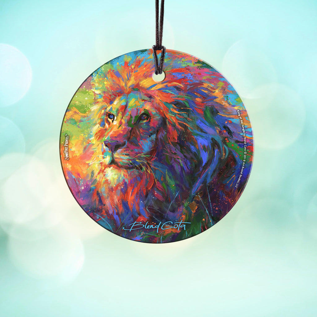 Blend Cota (King of the Jungle) StarFire Prints™ Hanging Glass Print SPCIR952