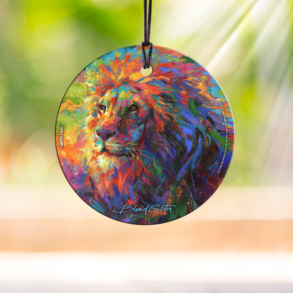 Blend Cota (King of the Jungle) StarFire Prints™ Hanging Glass Print SPCIR952