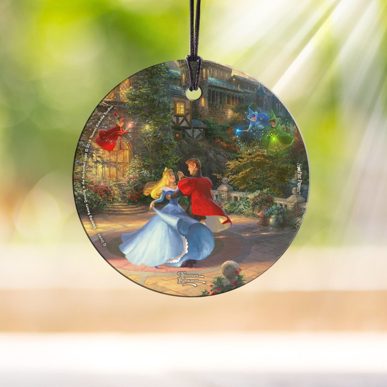 Disney (Sleeping Beauty – Dancing in the Enchanted Light) StarFire Prints™ Hanging Glass Print SPCIR958