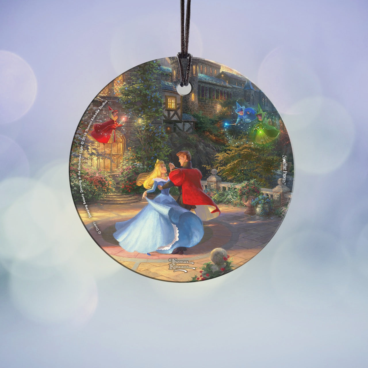 Disney (Sleeping Beauty – Dancing in the Enchanted Light) StarFire Prints™ Hanging Glass Print SPCIR958