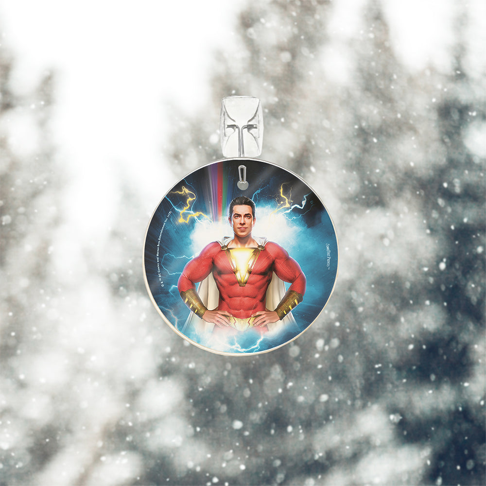 Shazam (The Superhero Inside) 3.5” StarFire Prints™ Glass Art SPCIR977