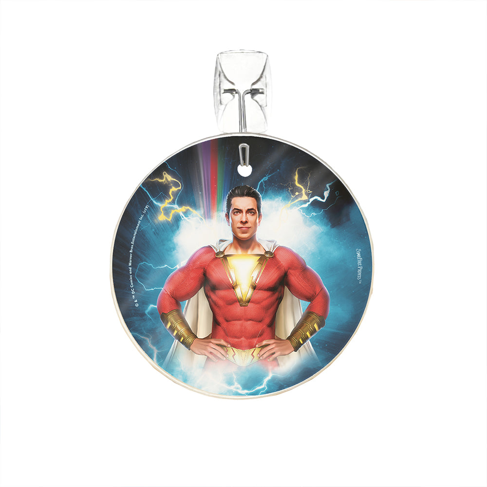 Shazam (The Superhero Inside) 3.5” StarFire Prints™ Glass Art SPCIR977