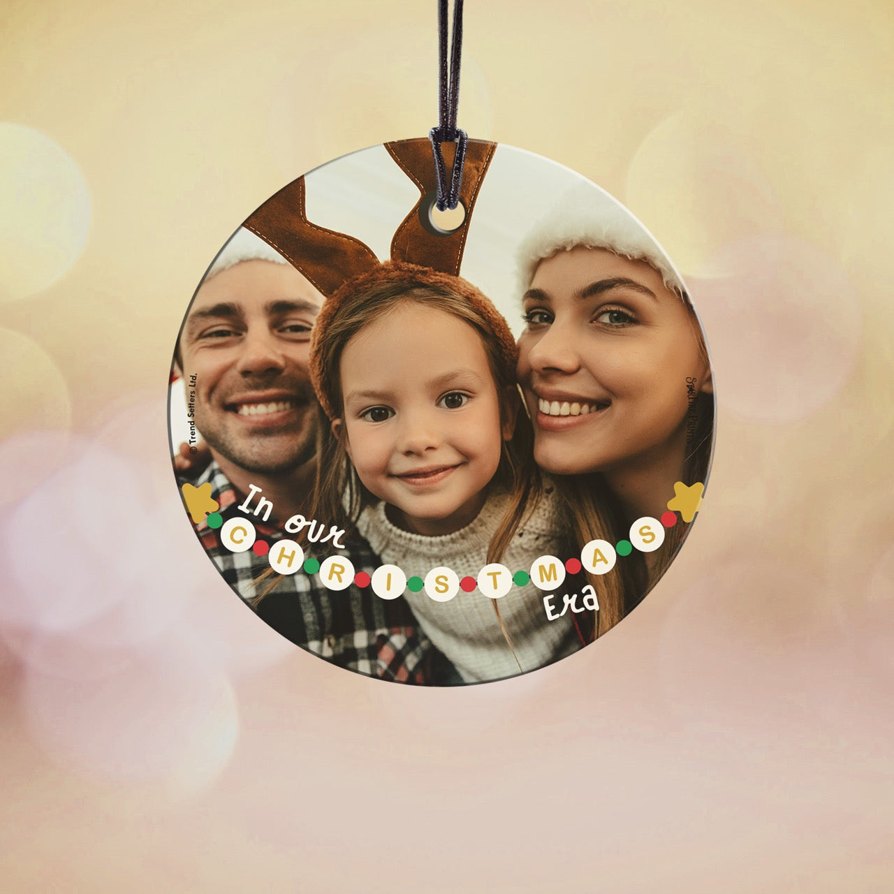 Trend Setters Original (In Our Christmas Era - Personalized) StarFire Prints Hanging Glass Print SPCIRU1335
