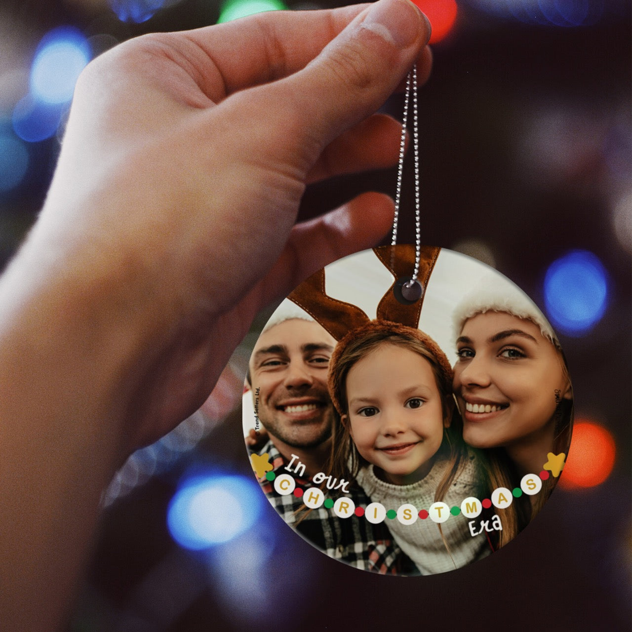 Trend Setters Original (In Our Christmas Era - Personalized) StarFire Prints Hanging Glass Print SPCIRU1335