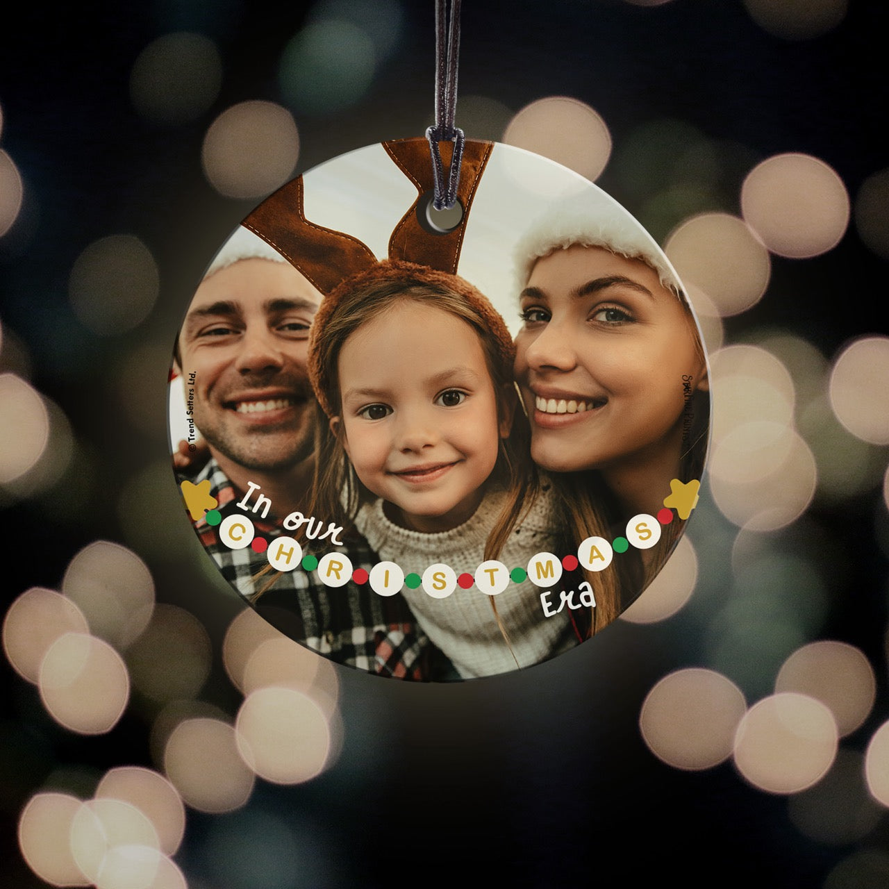 Trend Setters Original (In Our Christmas Era - Personalized) StarFire Prints Hanging Glass Print SPCIRU1335