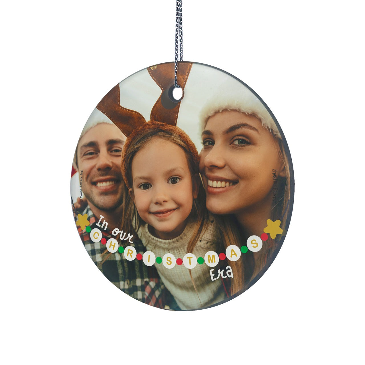 Trend Setters Original (In Our Christmas Era - Personalized) StarFire Prints Hanging Glass Print SPCIRU1335