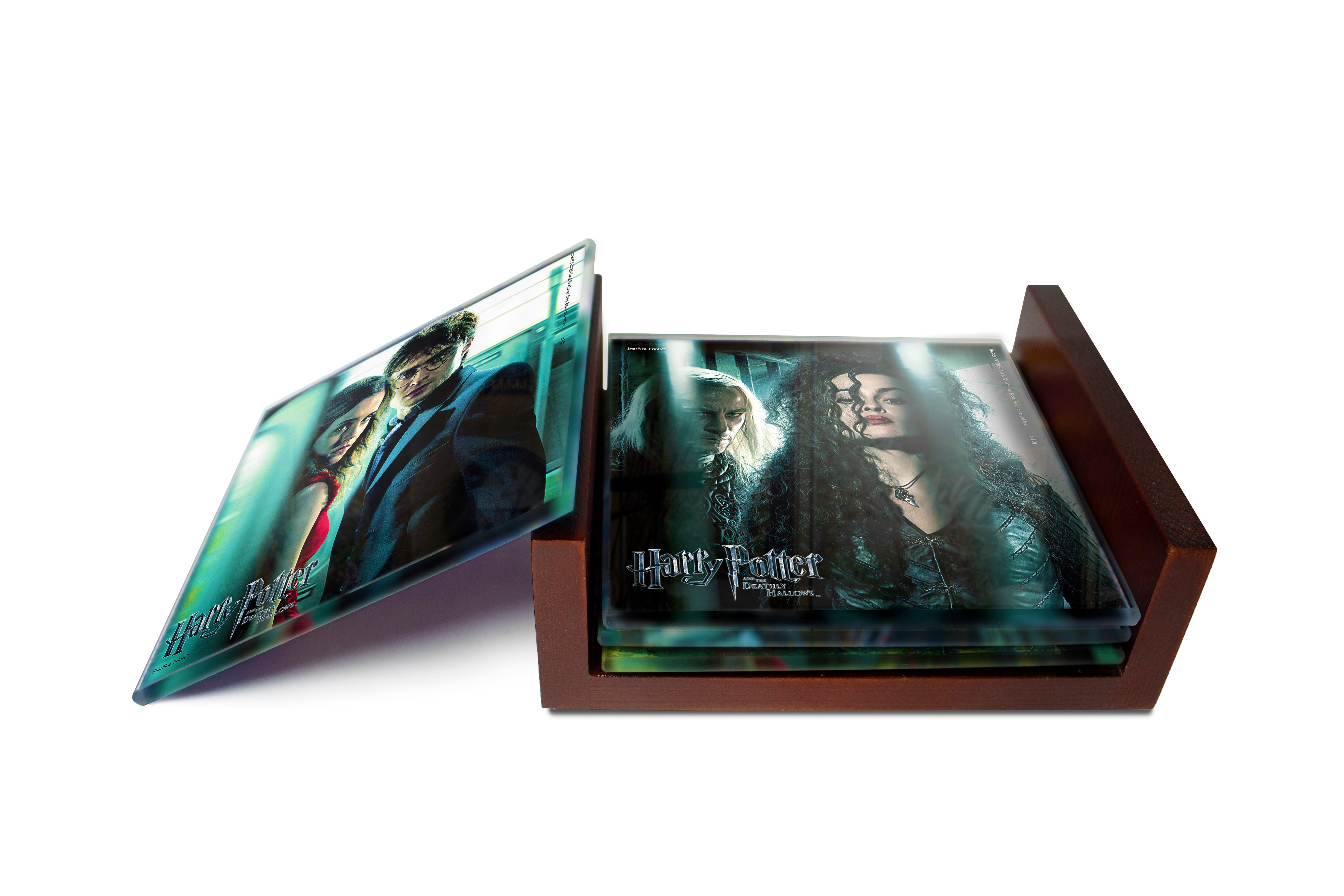 Harry Potter (The Deathly Hallows) StarFire Prints™ Glass Coaster Set of Four SPCSTR049