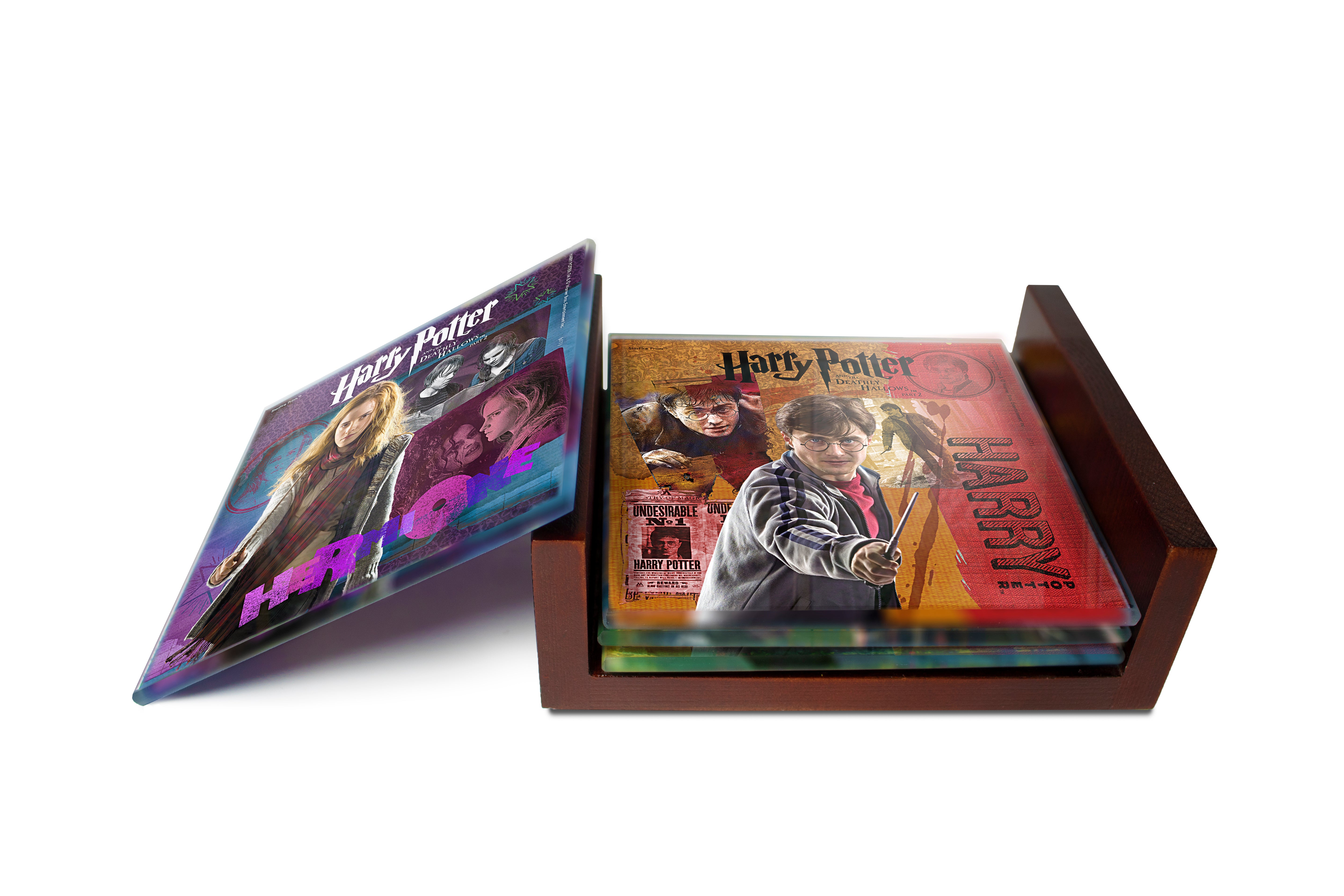 Harry Potter (The Deathly Hallows: Part 2) StarFire Prints™ Glass Coaster Set of Four SPCSTR099