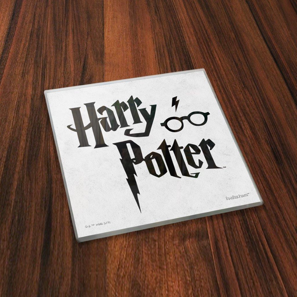 Harry Potter (Minimalistic Symbols) StarFire Prints™ Glass Coaster Set of Four SPCSTR1017