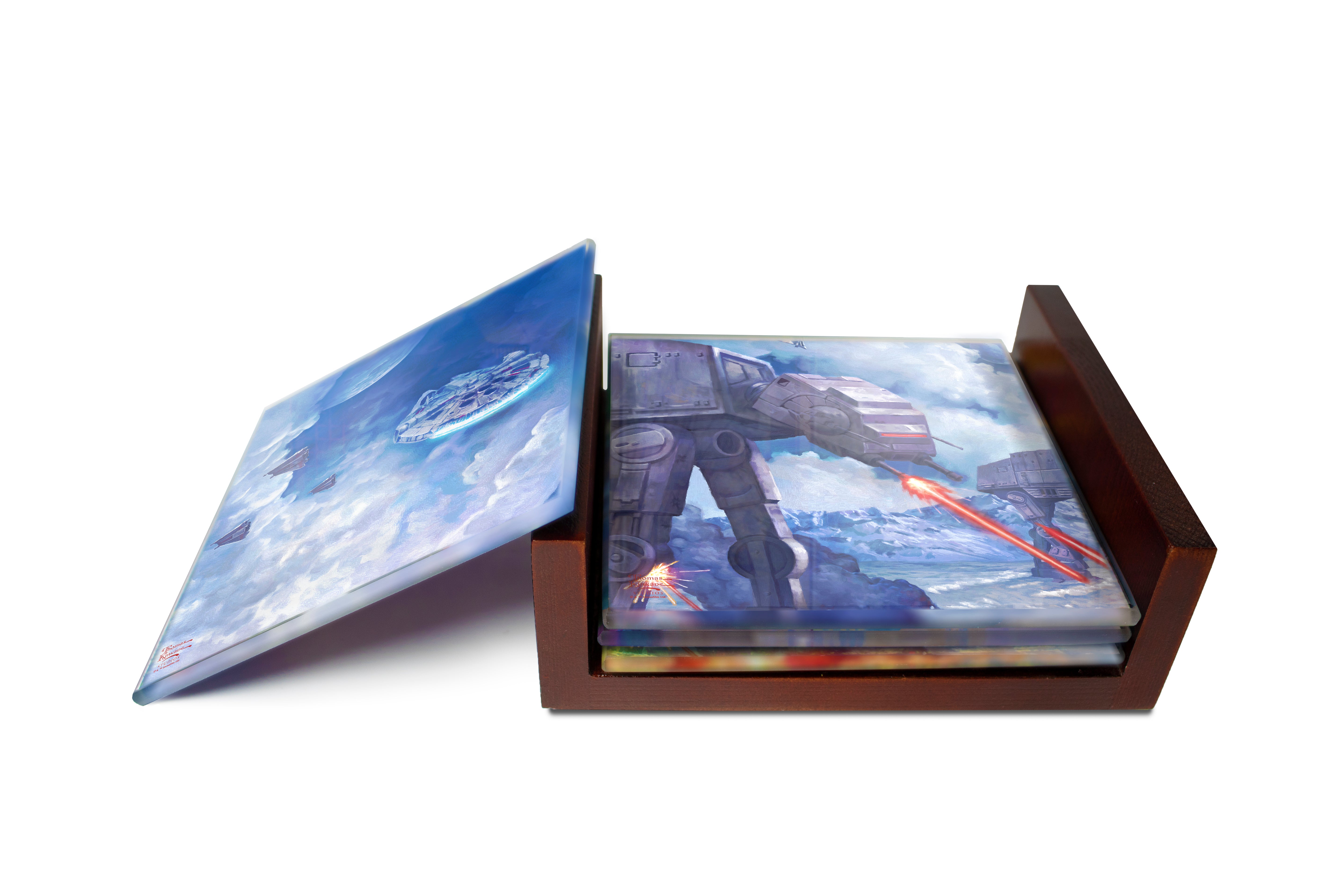 Star Wars (The Battle of Hoth) StarFire Prints™ Glass Coaster Set of Four SPCSTR1111