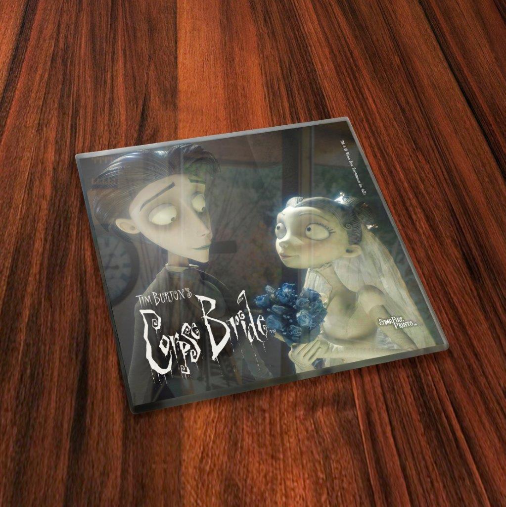 Corpse Bride (Set 1) StarFire Prints™ StarFire Prints™ Glass Coaster Set of Four SPCSTR117