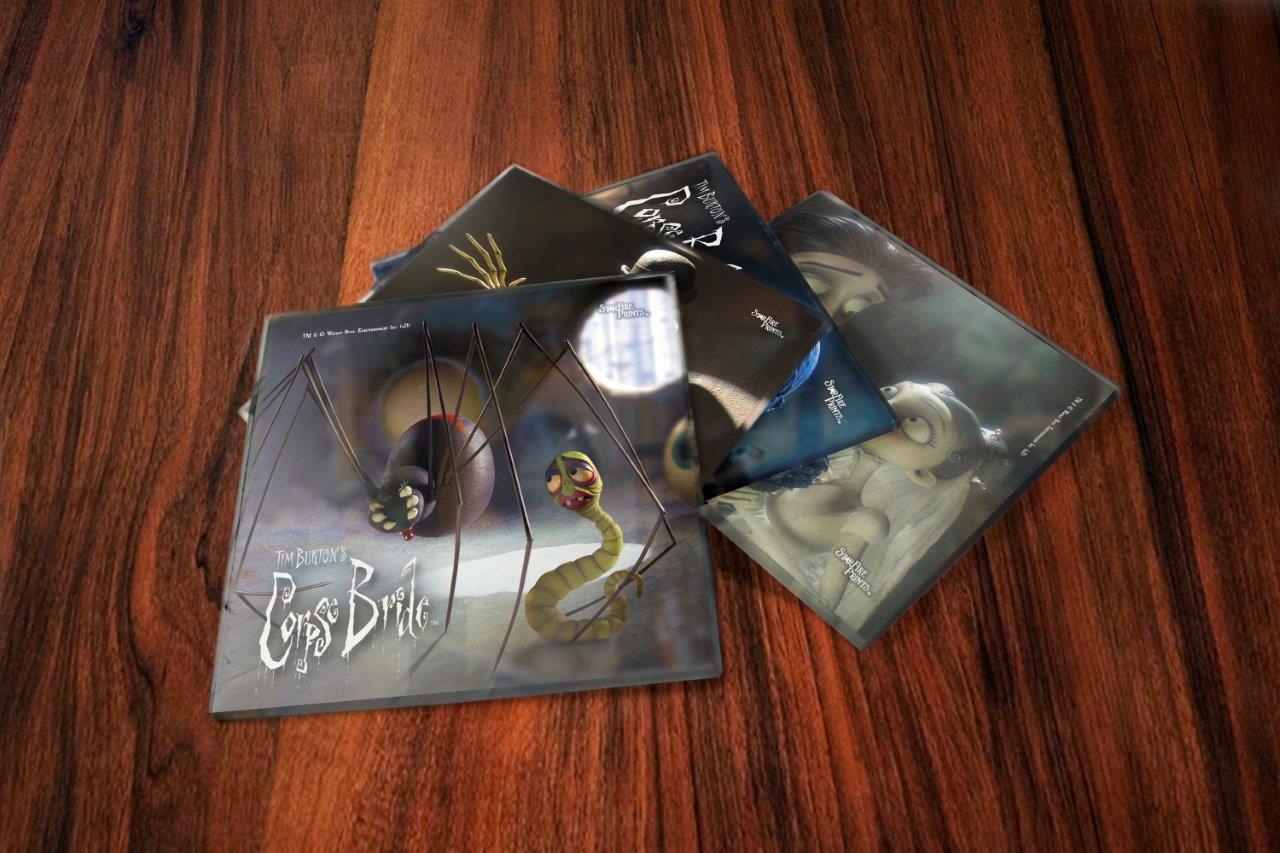 Corpse Bride (Set 1) StarFire Prints™ StarFire Prints™ Glass Coaster Set of Four SPCSTR117