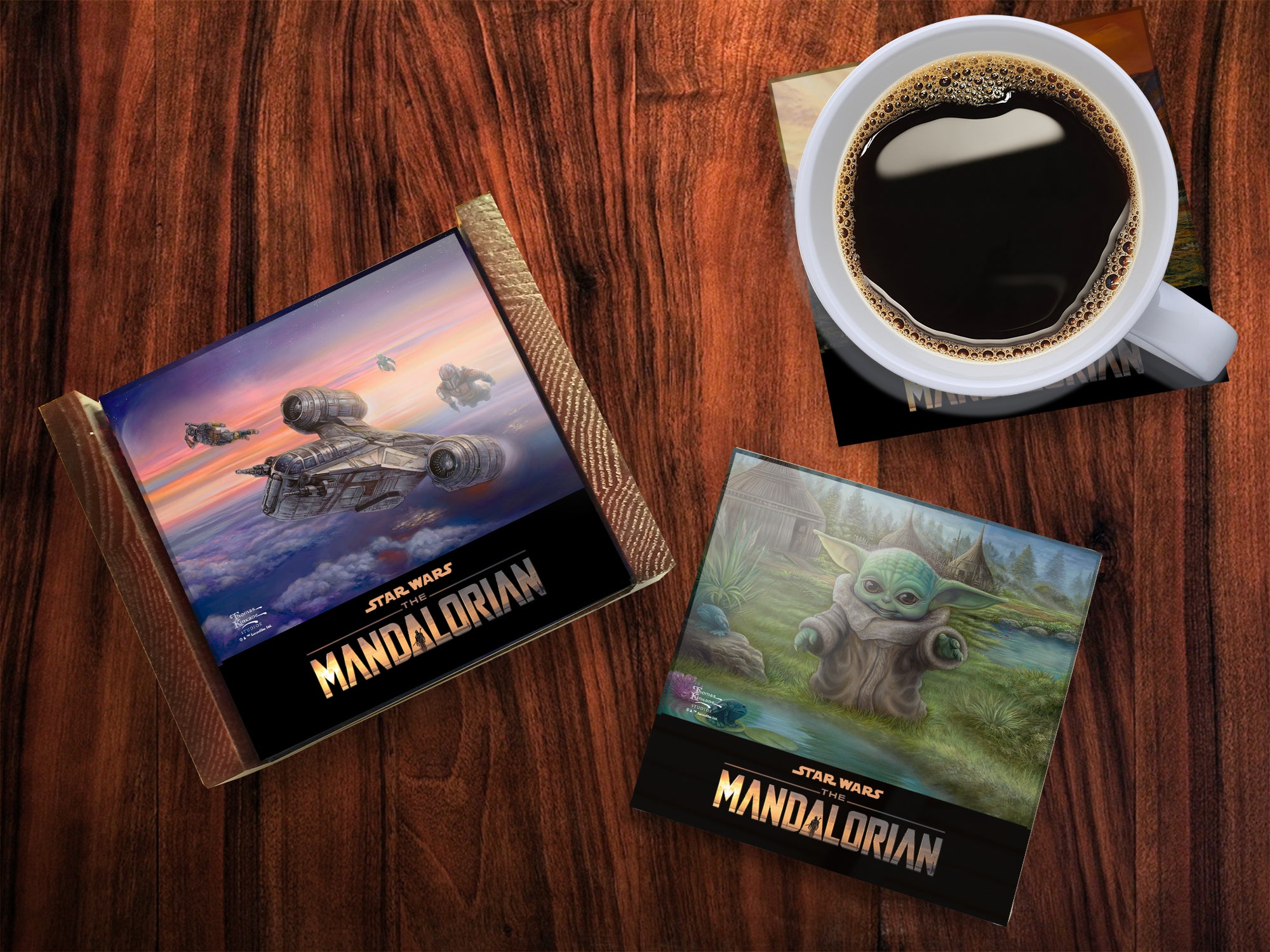 Star Wars (The Mandalorian Collection) StarFire Prints™ Glass Coaster Set of Four SPCSTR1188