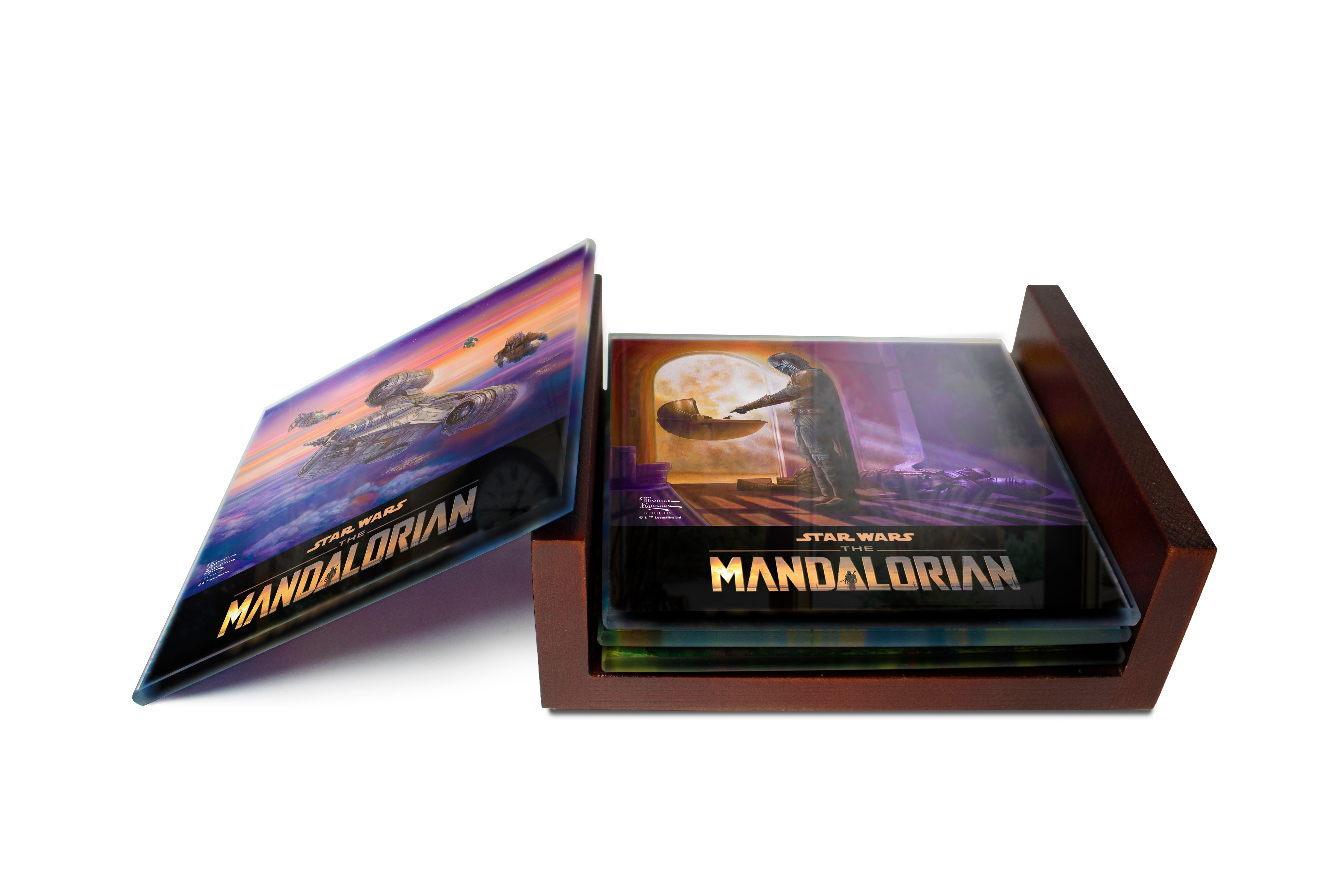 Star Wars (The Mandalorian Collection) StarFire Prints™ Glass Coaster Set of Four SPCSTR1188