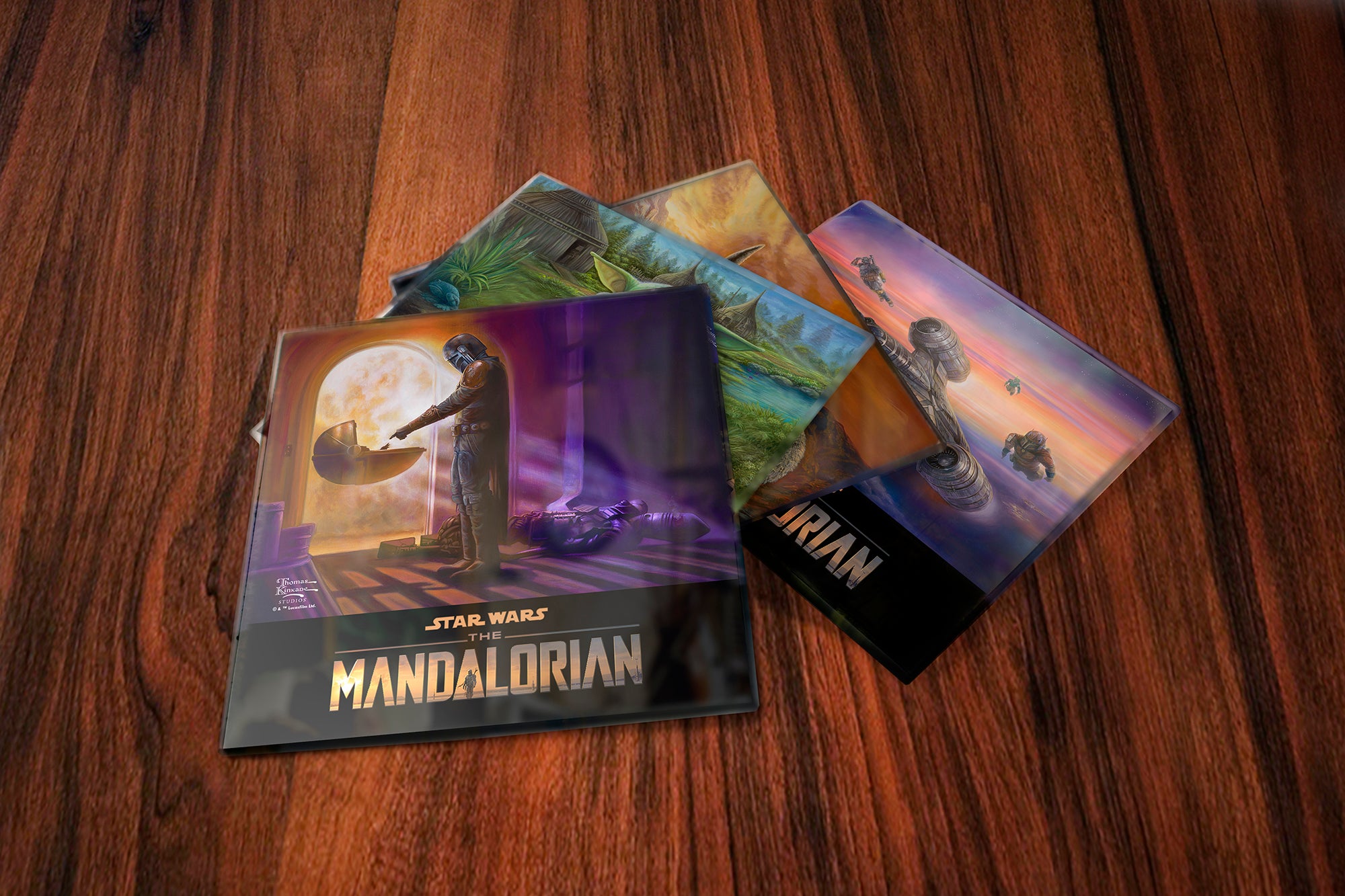 Star Wars (The Mandalorian Collection) StarFire Prints™ Glass Coaster Set of Four SPCSTR1188