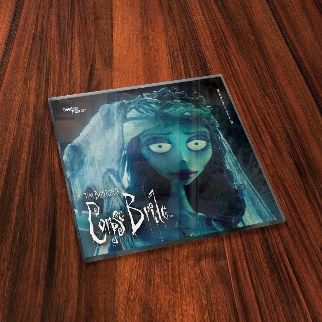 Corpse Bride (Set 2) StarFire Prints™ StarFire Prints™ Glass Coaster Set of Four SPCSTR118