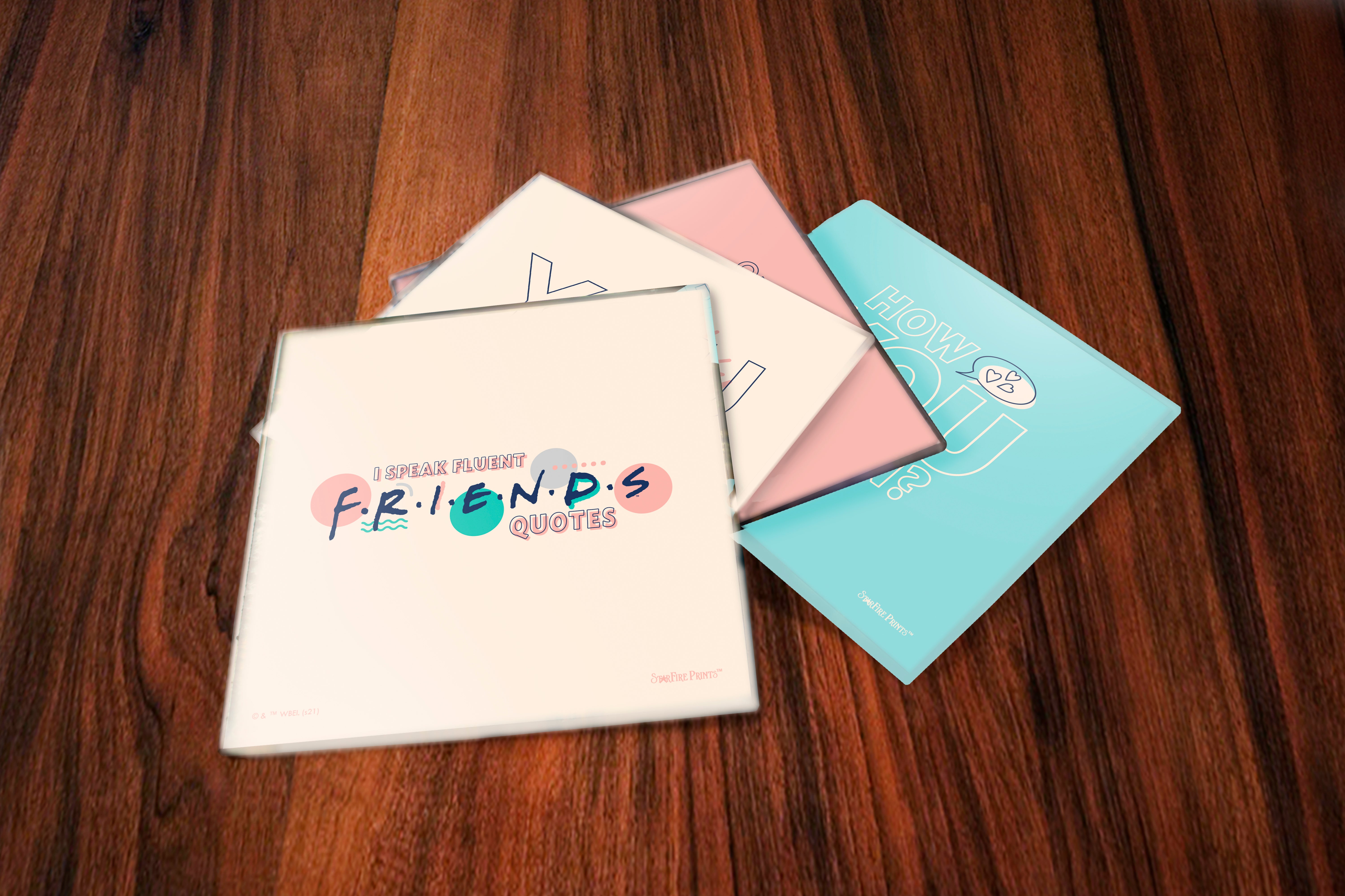 Friends: The Television Show (Simply Friends) StarFire Prints™ Glass Coaster Set of Four SPCSTR1190