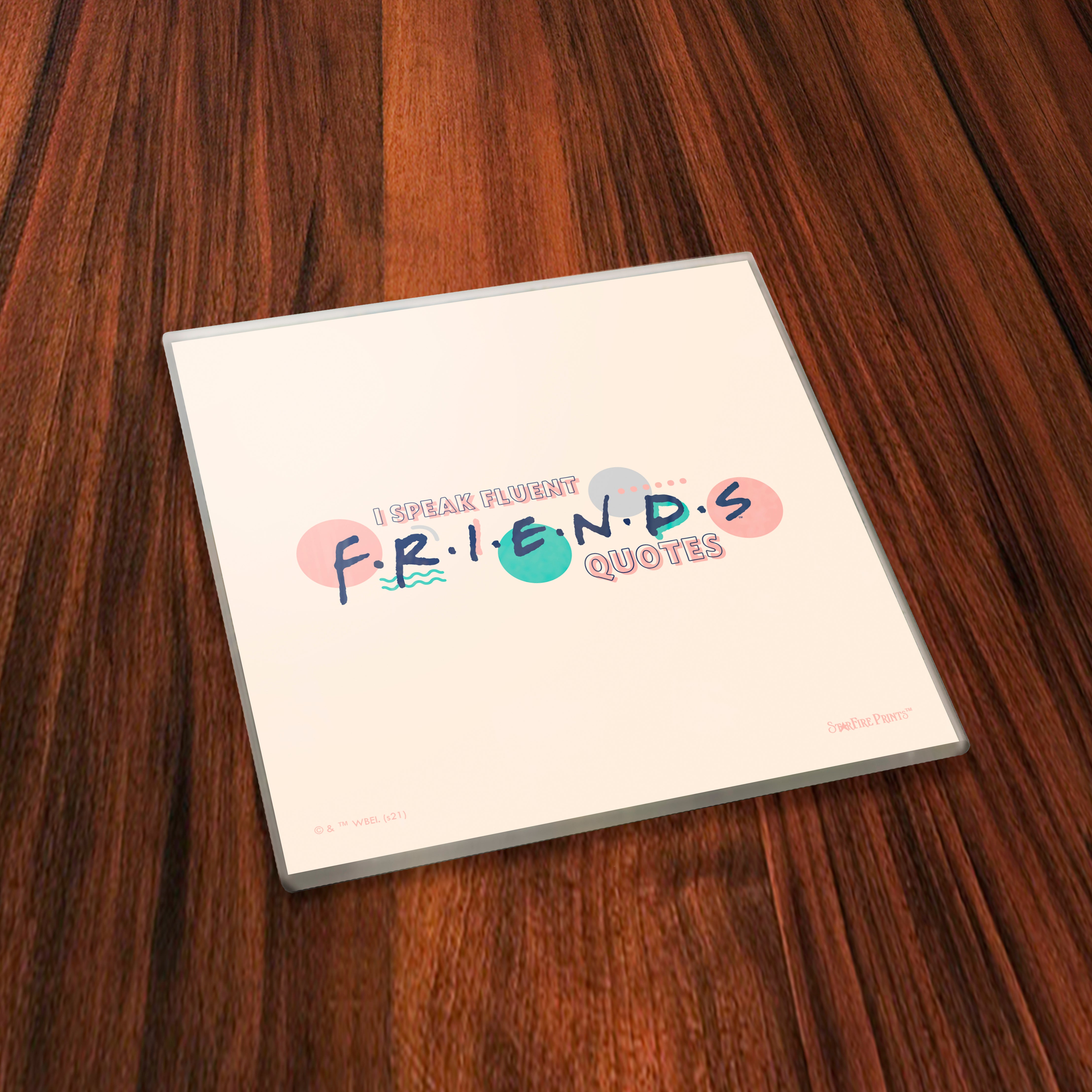 Friends: The Television Show (Simply Friends) StarFire Prints™ Glass Coaster Set of Four SPCSTR1190